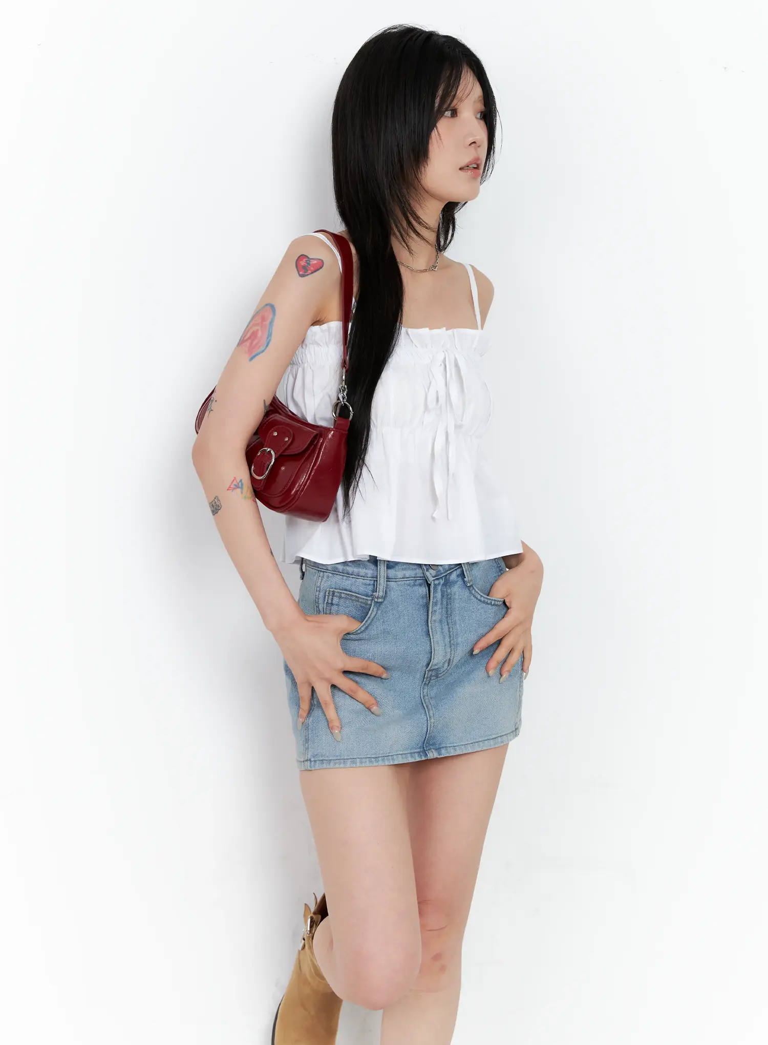 Ruched Cami Top CL525 - Image 9