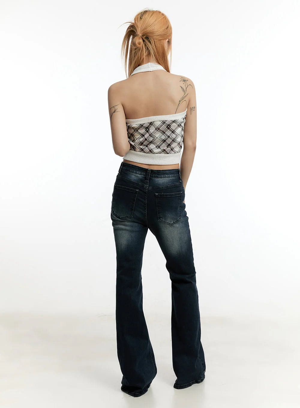 Ruelle Slim Washed Bootcut Jeans CY501 - Image 5