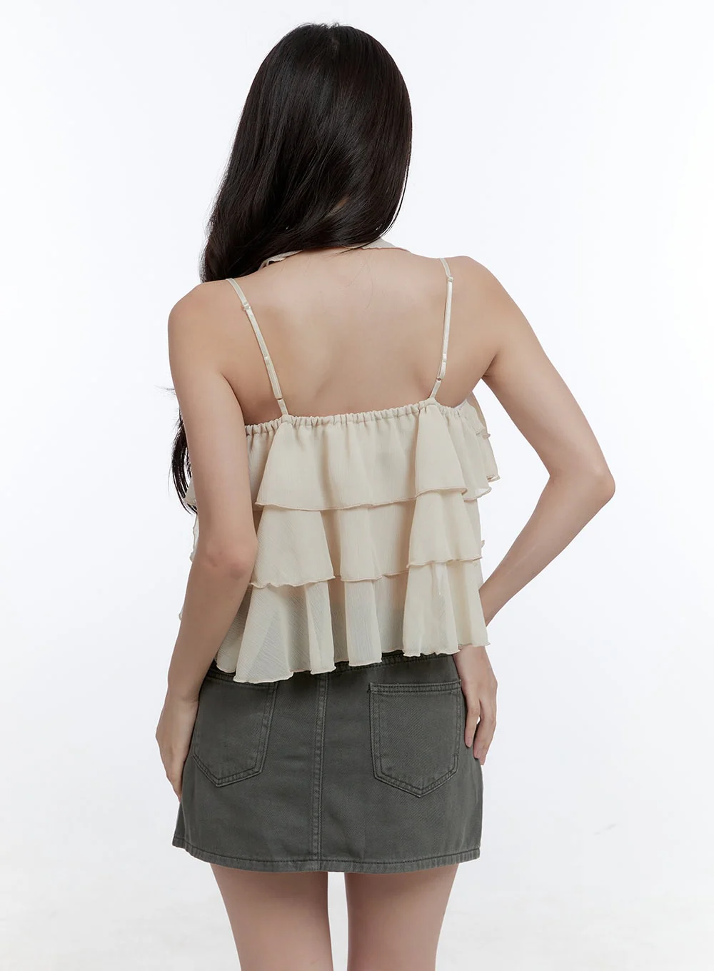 Ruffle Cami Crop Top CG414 - Image 5