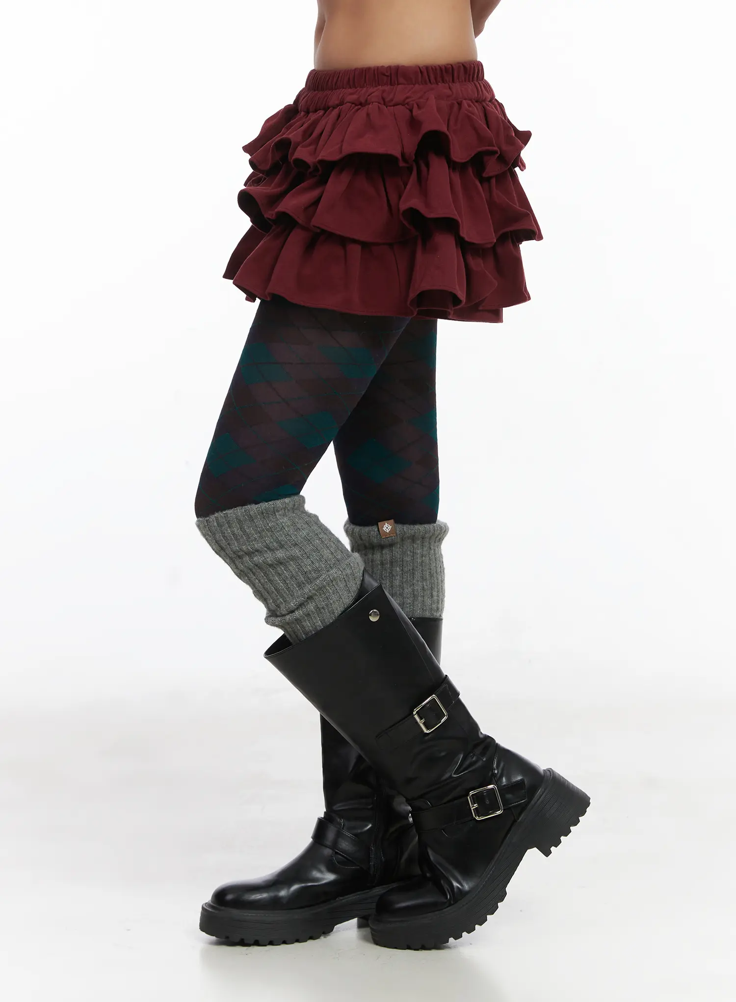 Ruffle Mini Skirt CJ513 - Image 3