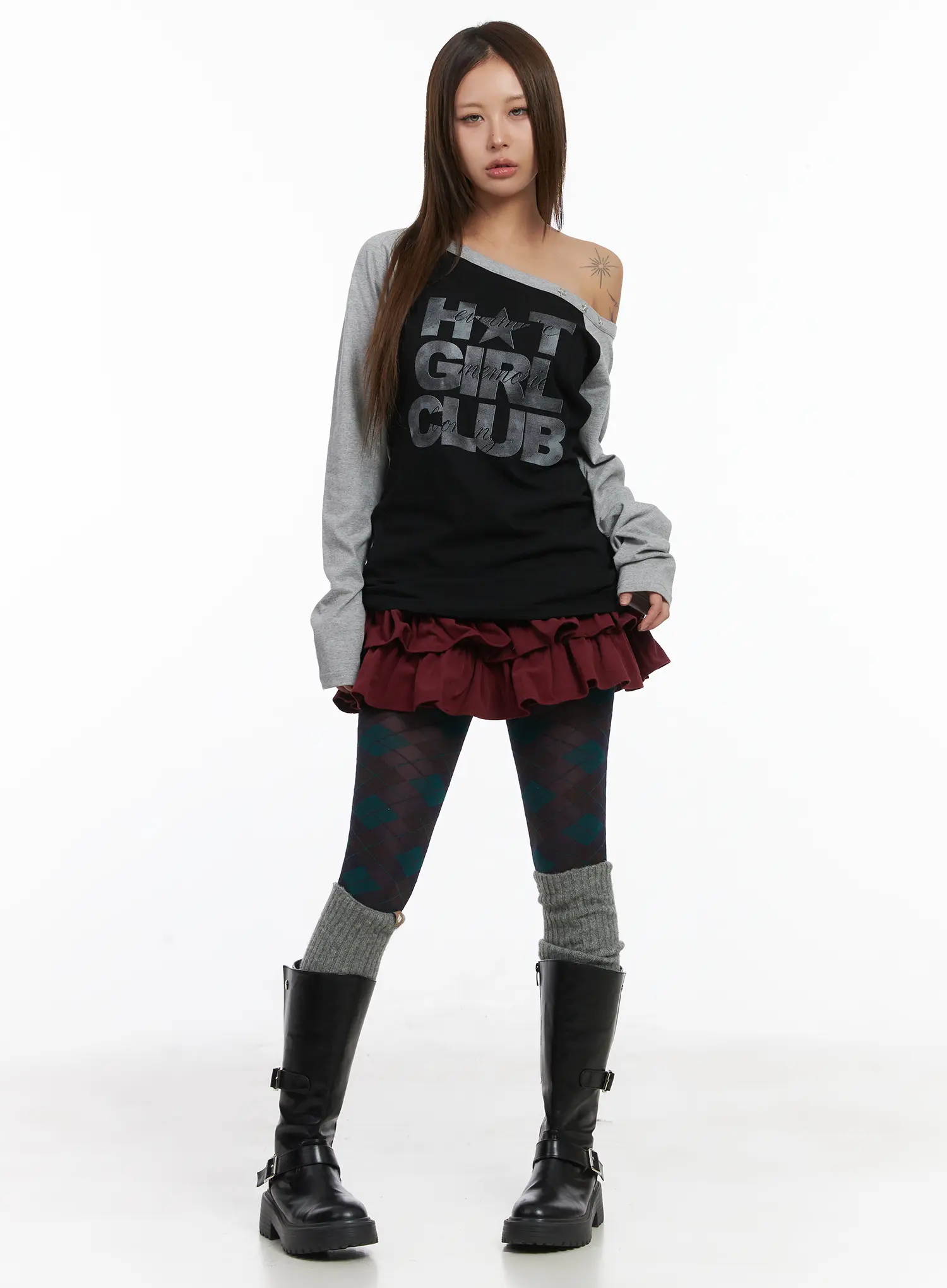 Ruffle Mini Skirt CJ513 - Image 5