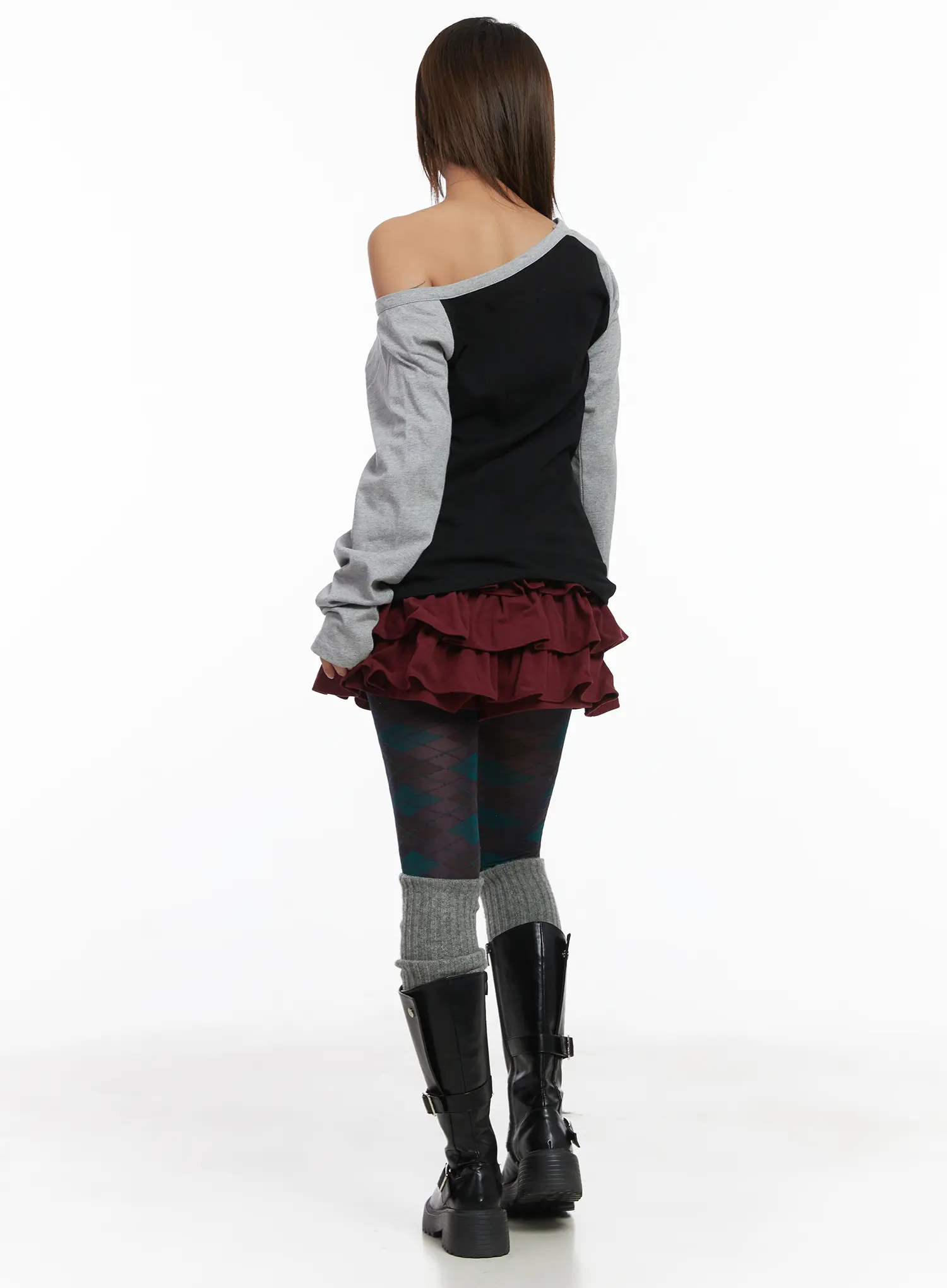 Ruffle Mini Skirt CJ513 - Image 7