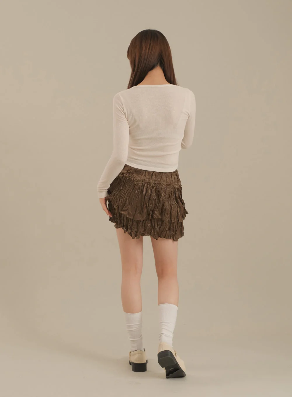 Ruffle Tier Mini Skirt J17 - Image 13