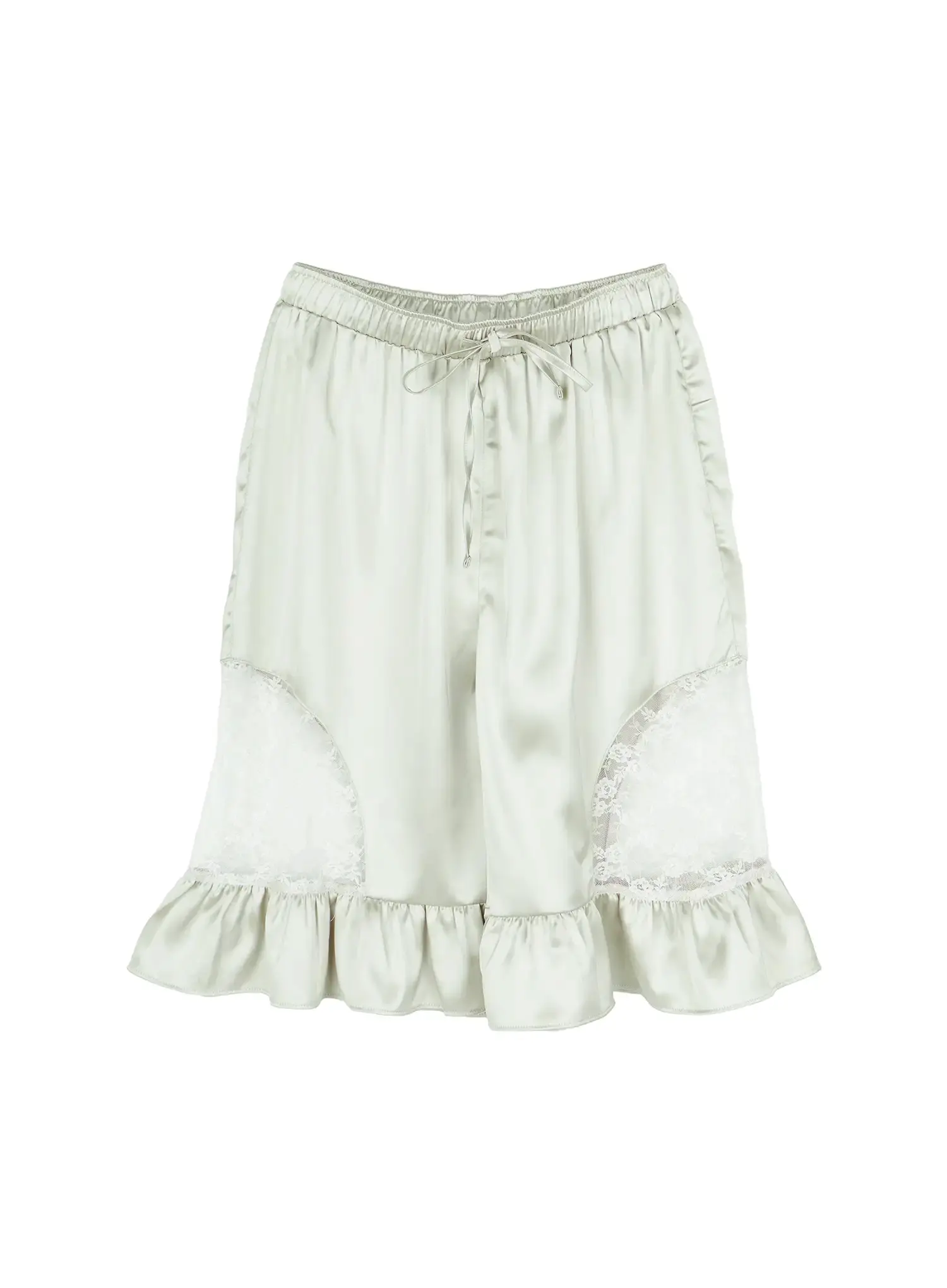 Satin Ruffle Lace Shorts CY512 - Image 12