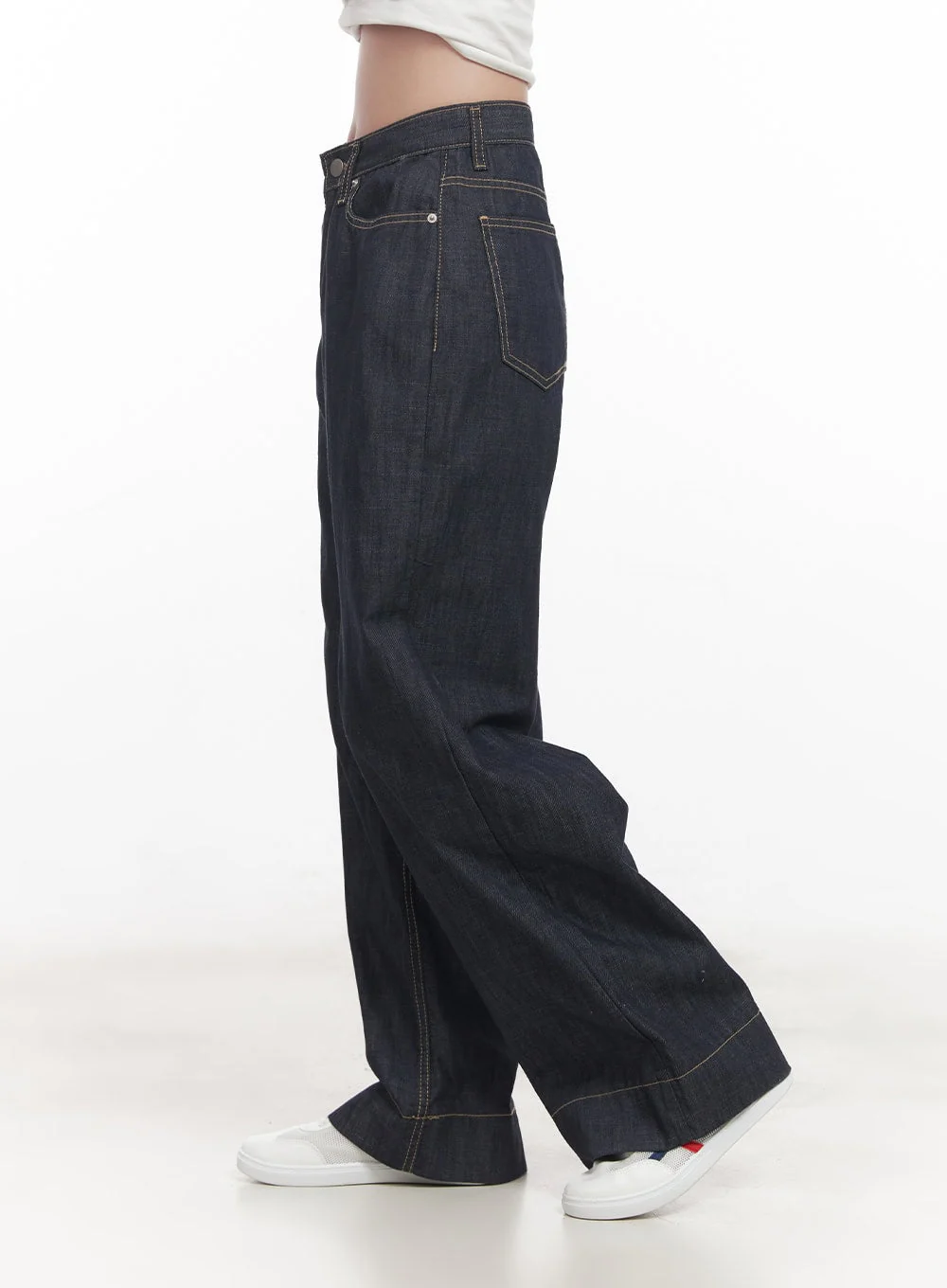 Seline Non-Fade Wide-Leg Jeans CA510 - Image 5