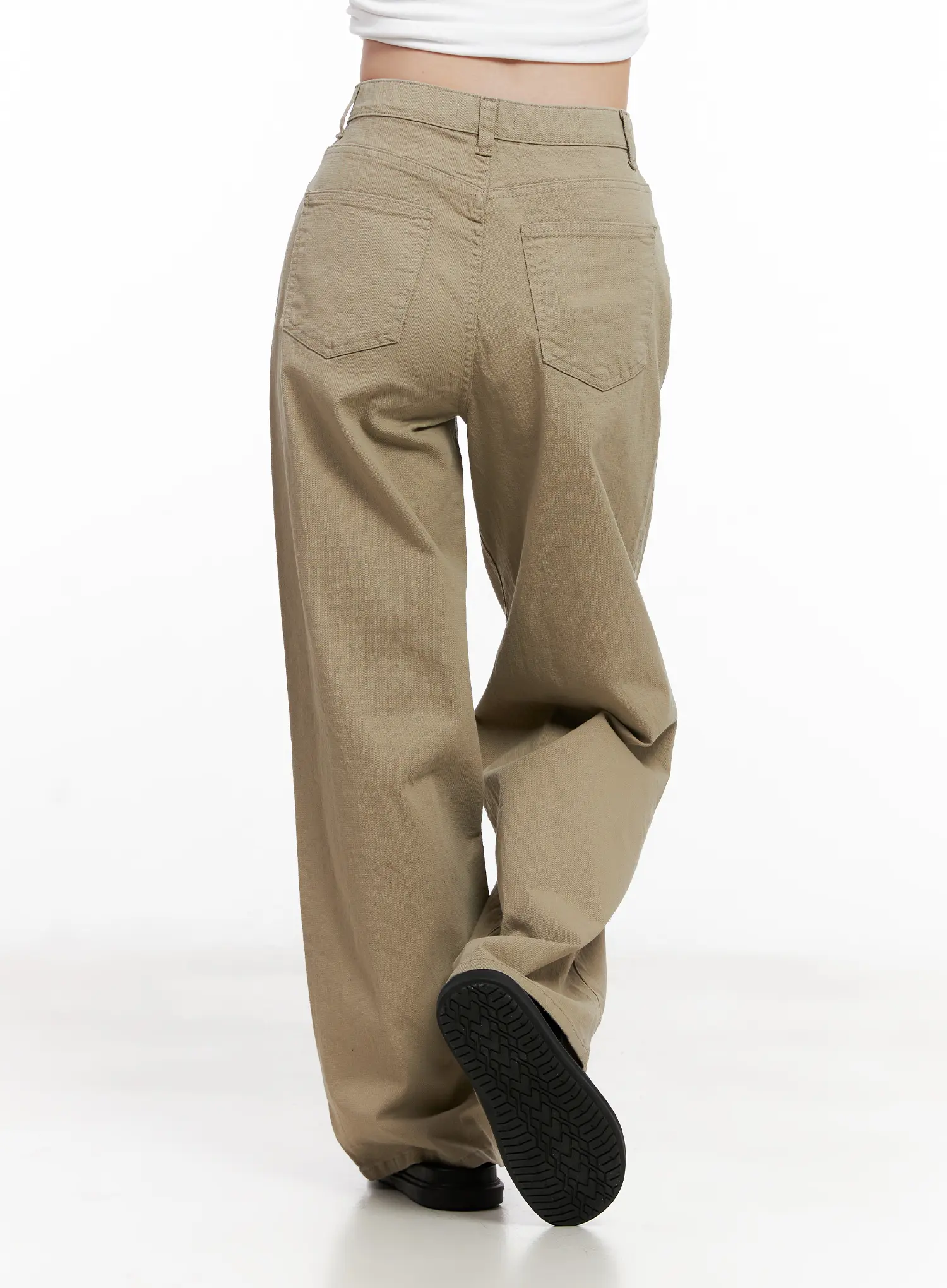 Semi-Wide Cotton Pants CL515 - Image 6