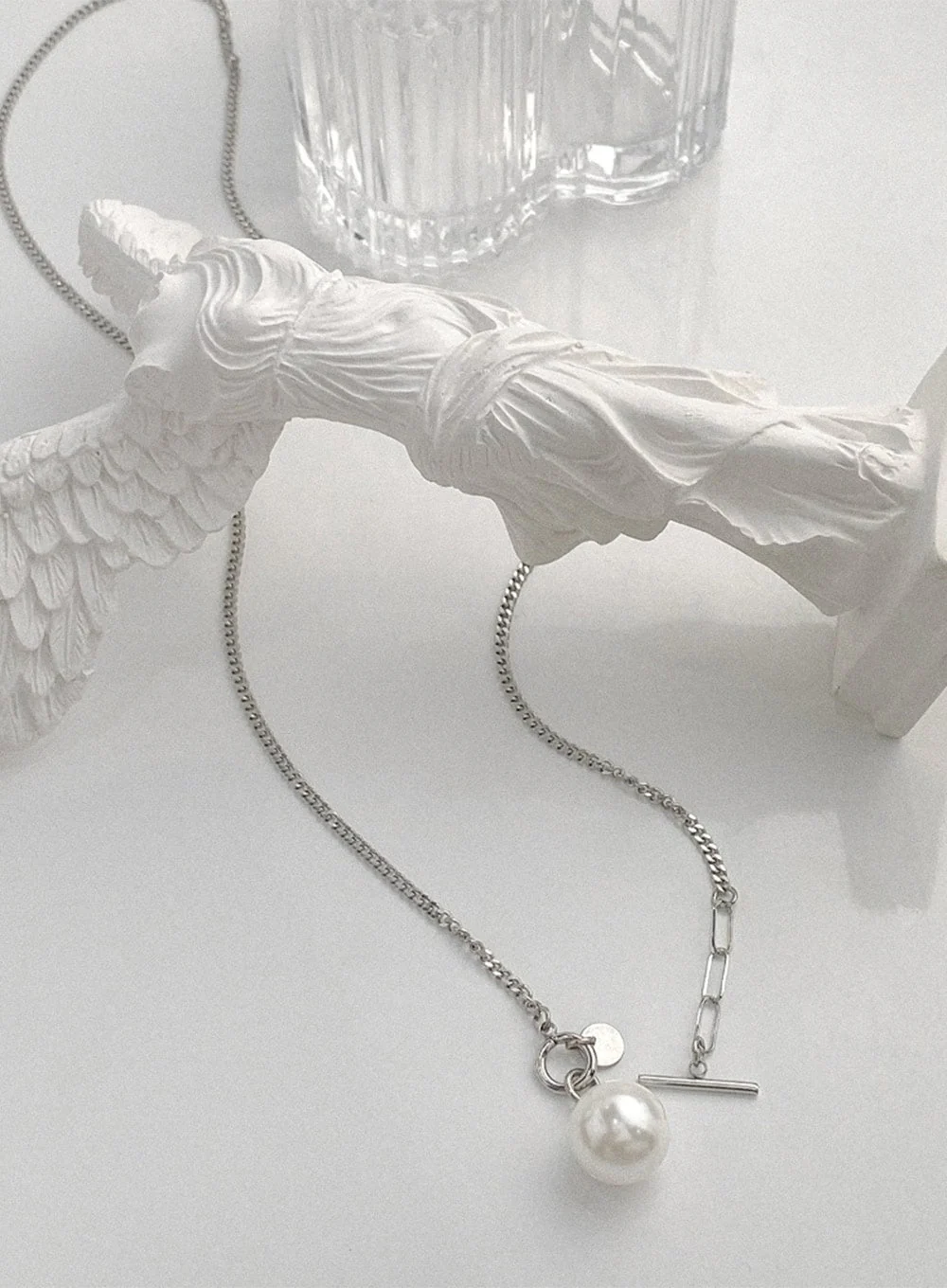 Serene Toggle Pearl Necklace IA517 - Image 3