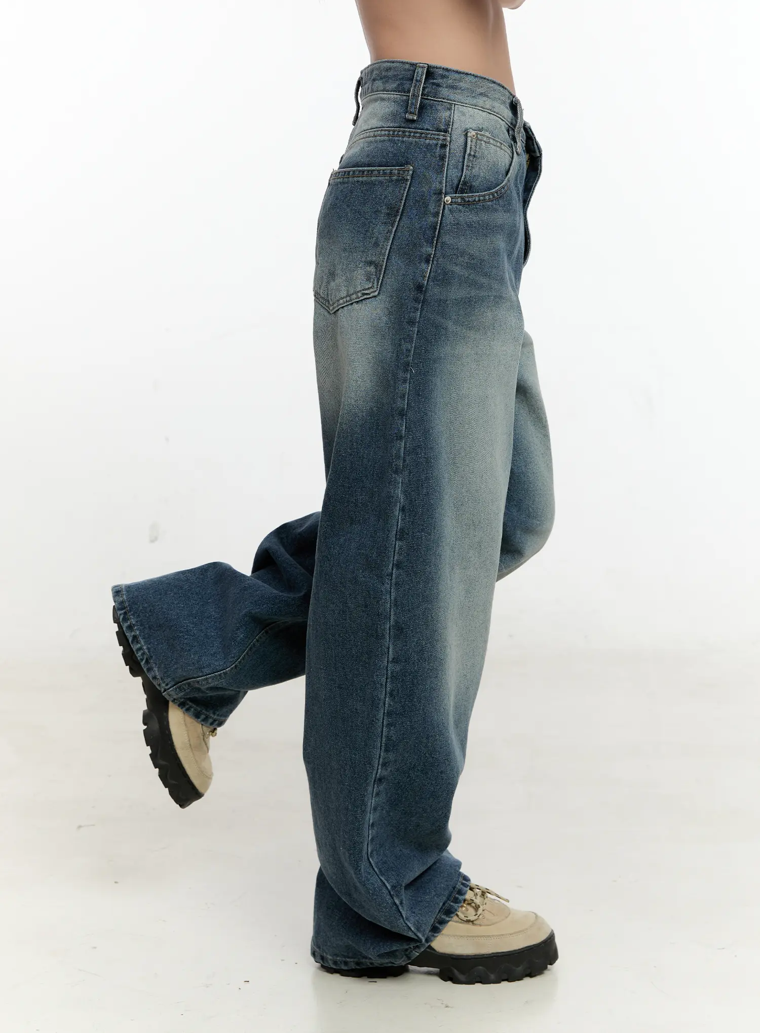 Sevyn Washed Wide Leg Jeans CN505 - Image 3