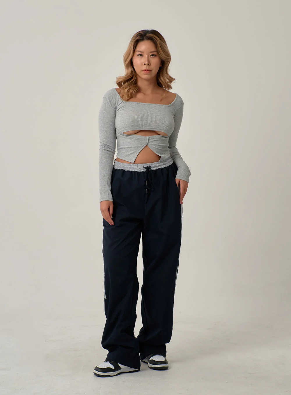 Sexy Square Neck Front Hole Top IN22 - Image 11