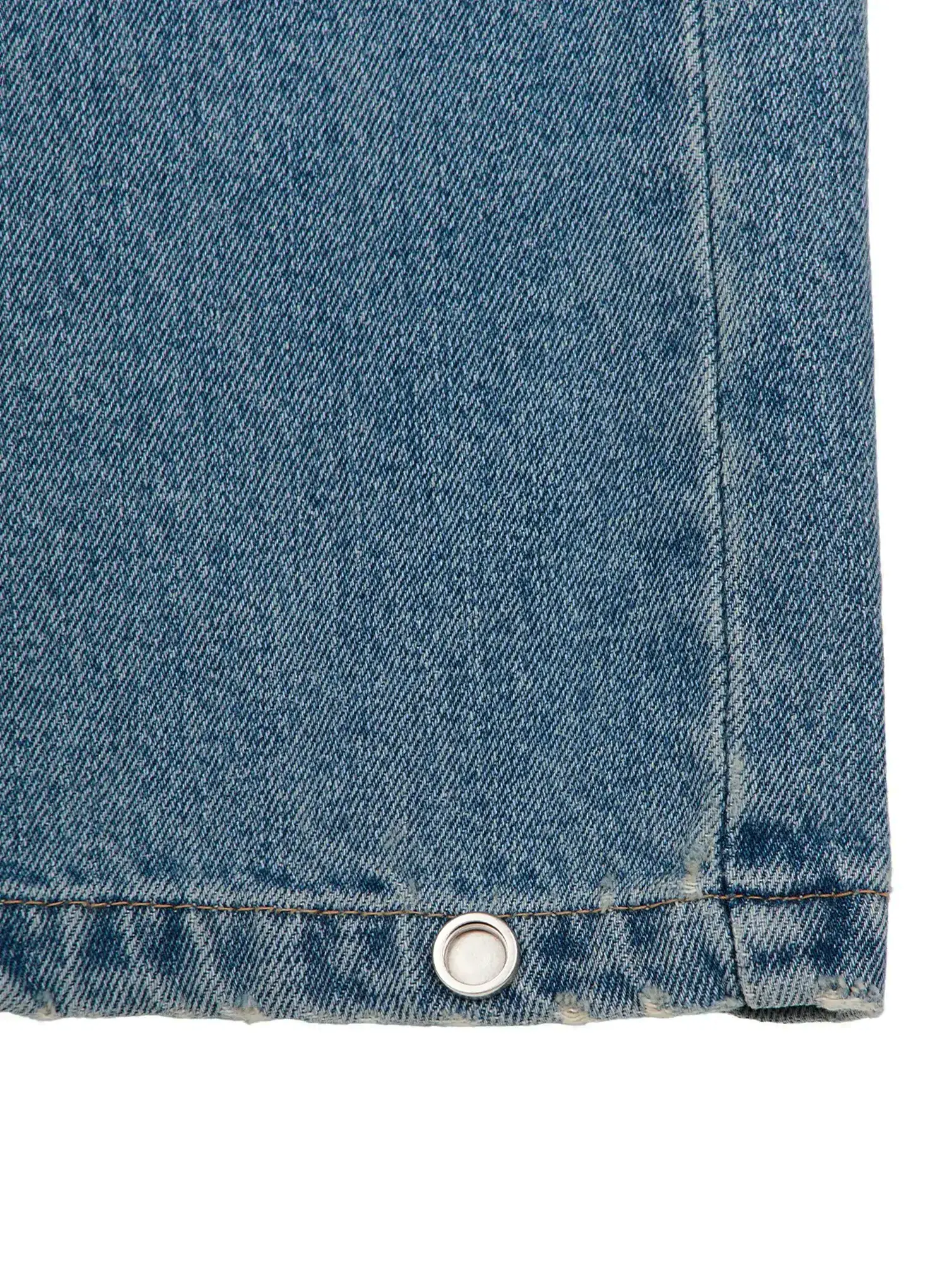 Shea Snap-Button Wide-Leg Jeans CY514 - Image 13