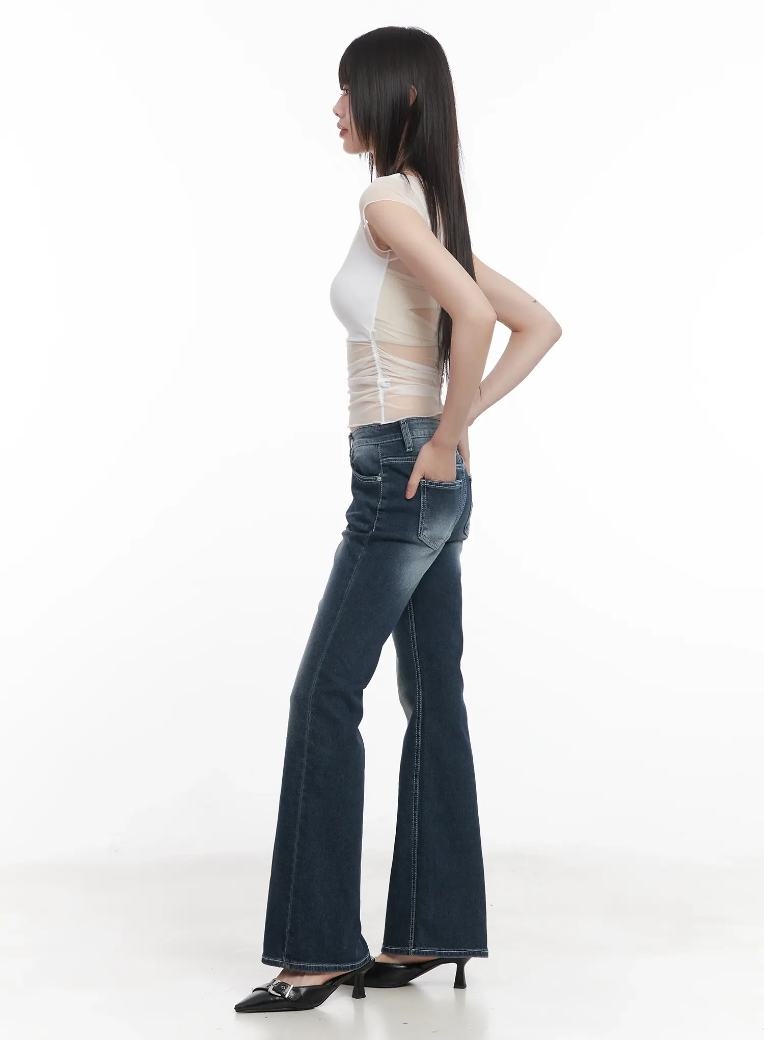 Sheer Chic Crop Tee CU518 - Image 5
