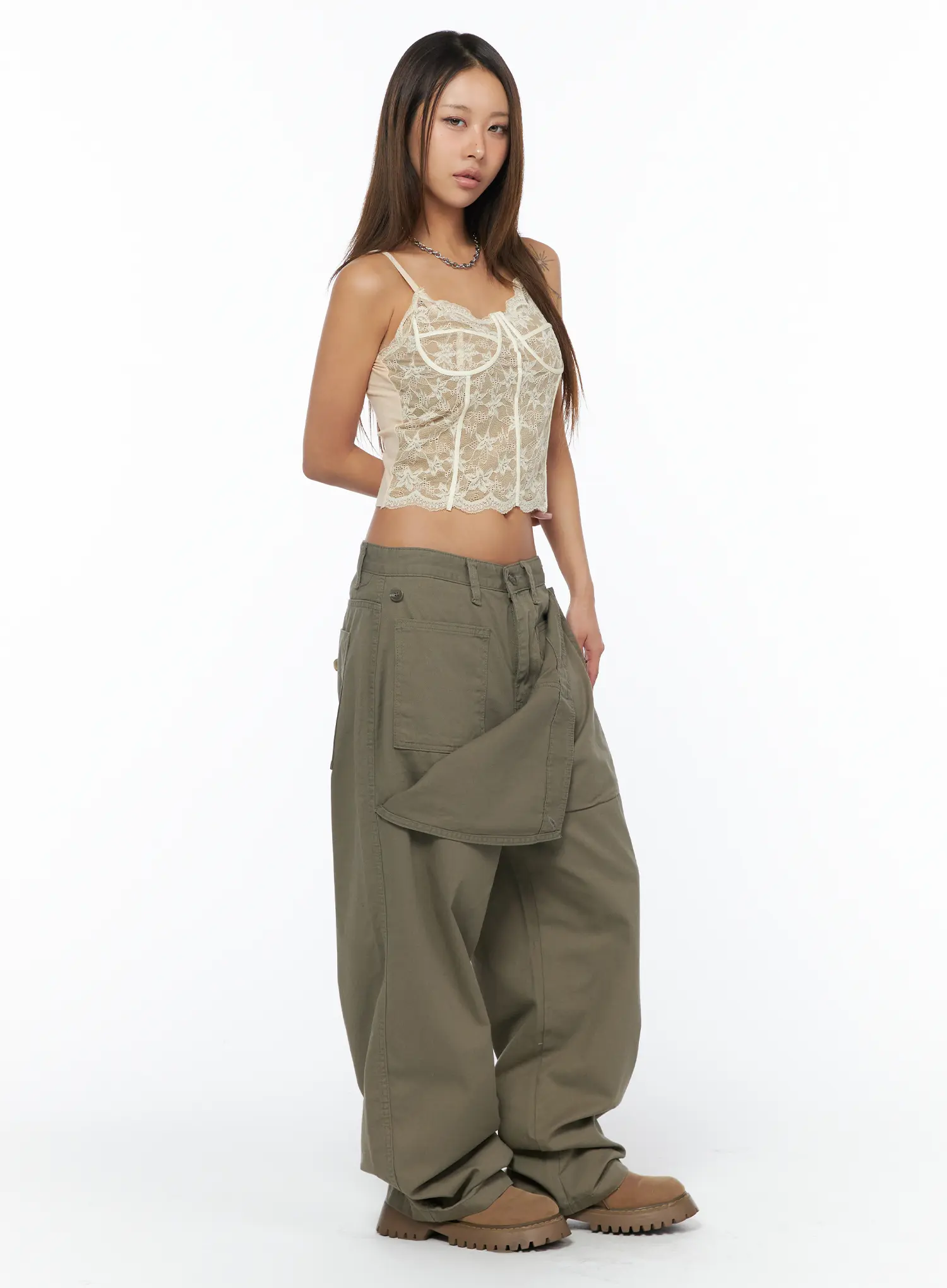 Sheer Floral Lace Tank Top CA516 - Image 3