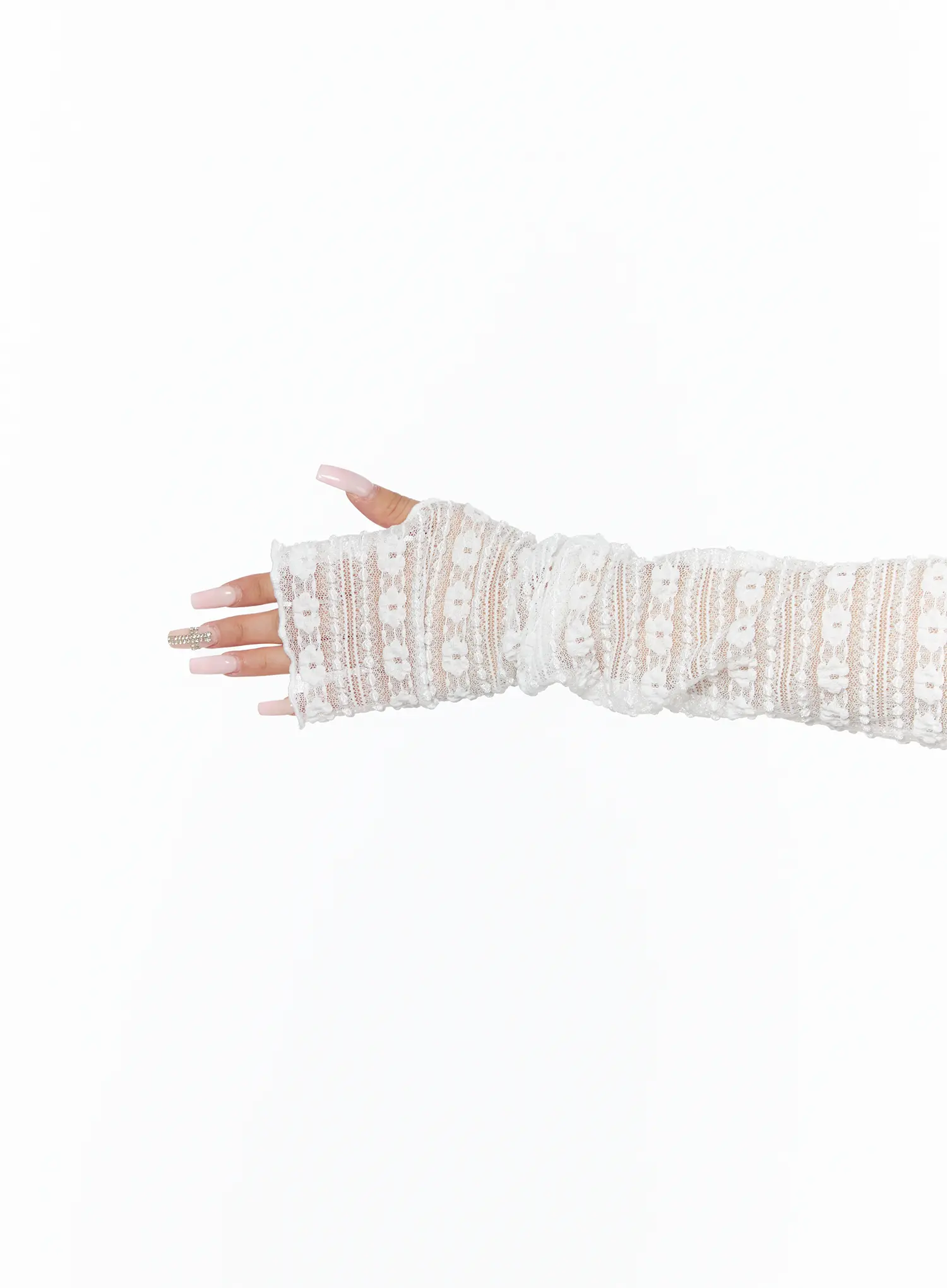 Sheer Lace Long Sleeve Bolero CA516 - Image 9
