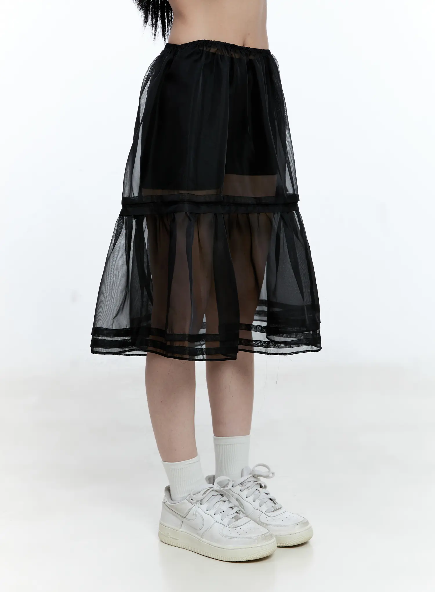 Sheer Layered Midi Skirt CG507 - Image 8