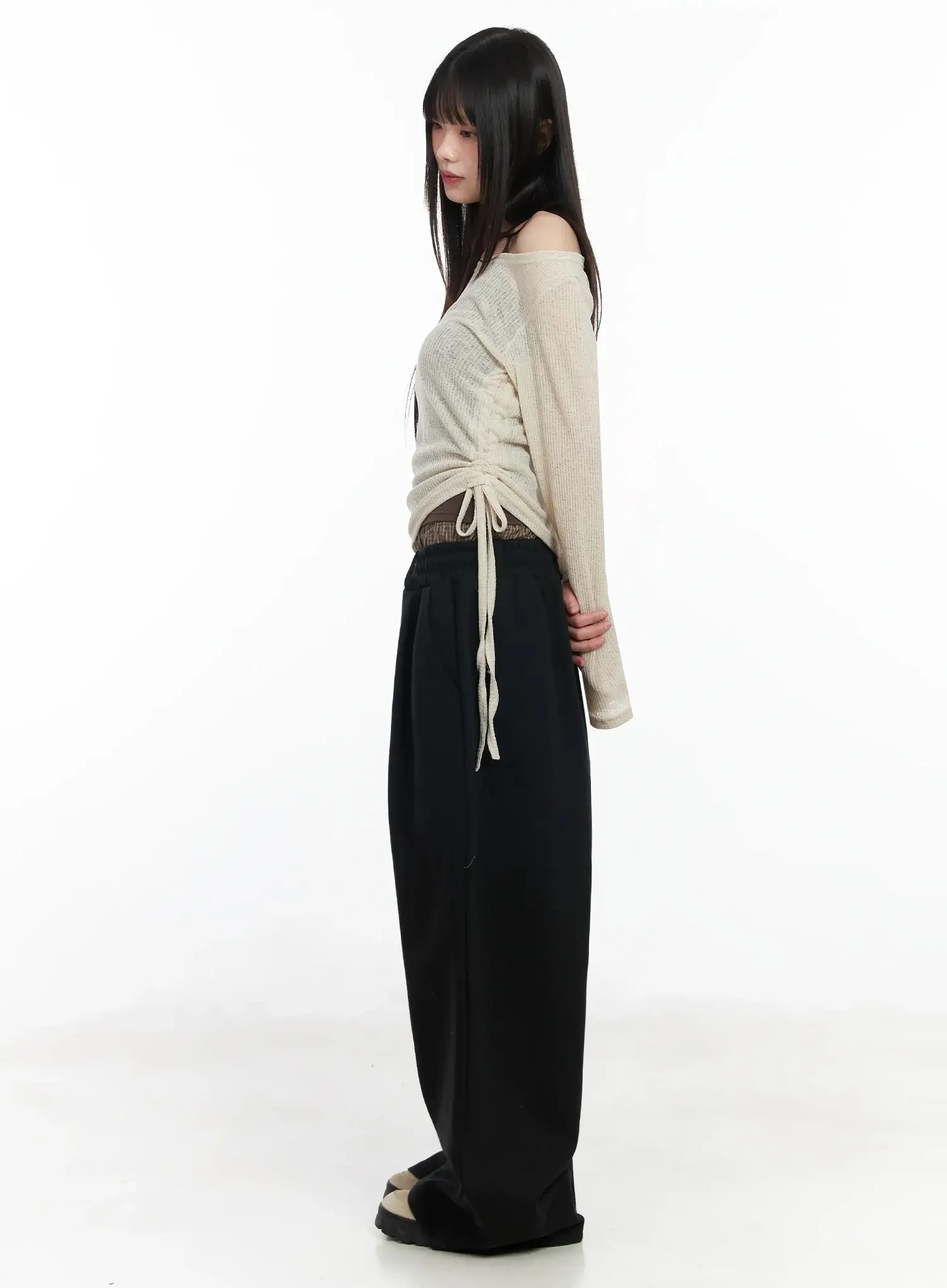 Sheer Layering Long Sleeve Top IM530 - Image 11