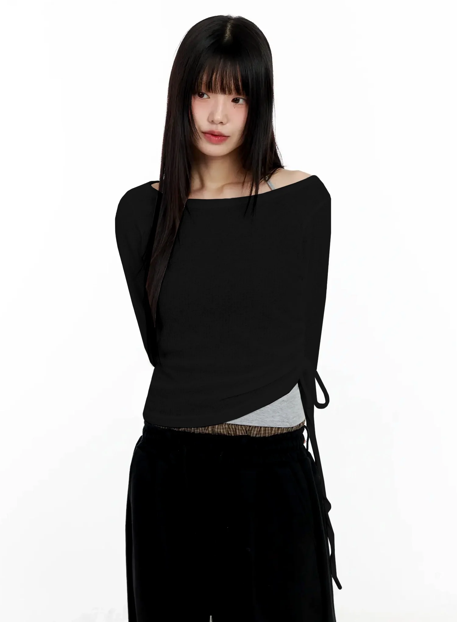 Sheer Layering Long Sleeve Top IM530 - Image 15