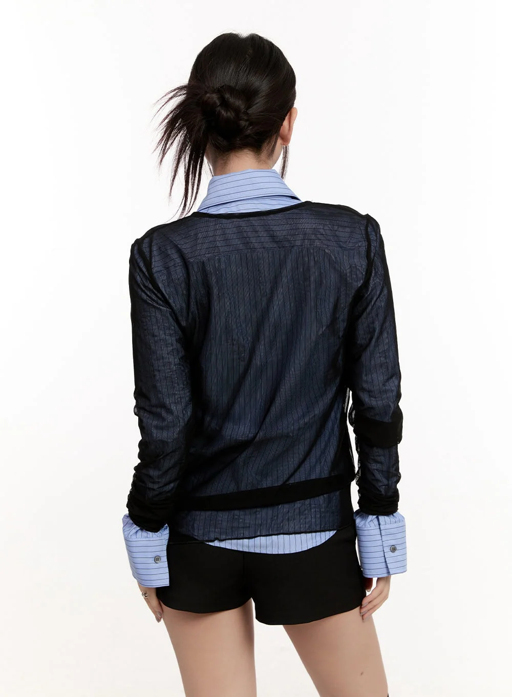 Sheer Long-Sleeve Layering Top CM510 - Image 9
