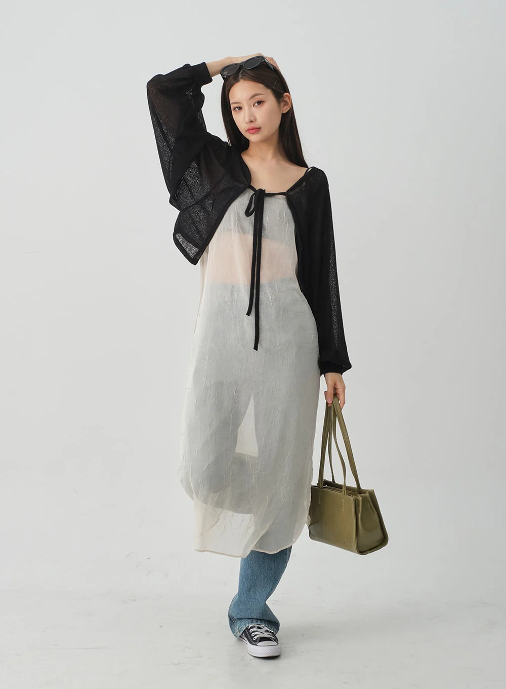 Sheer Loose Fit Bolero CJ08 - Image 10