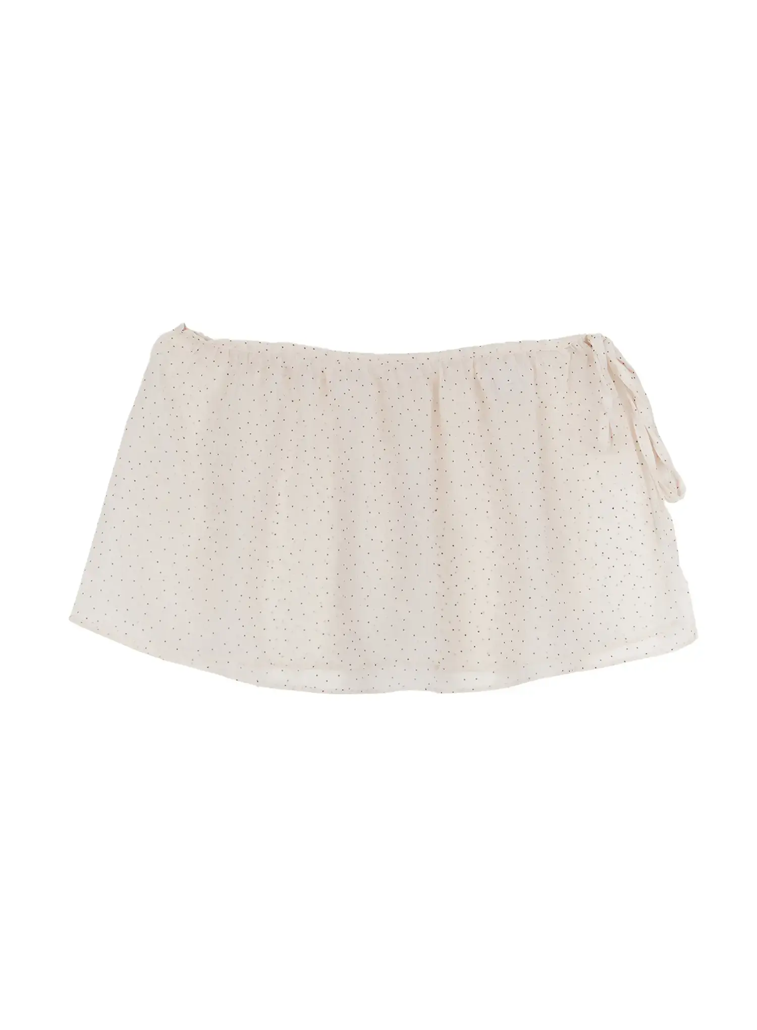 Sheer Polda Dot Mini Wrap Skirt CJ530 - Image 10