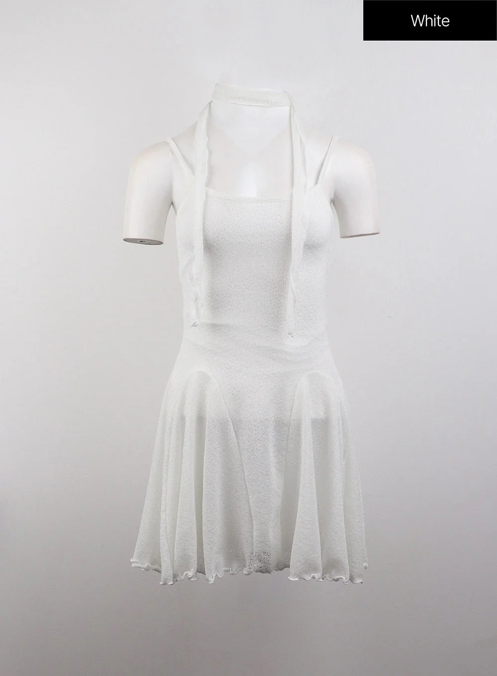 Sheer Sleeveless Mini Dress CJ410 - Image 10
