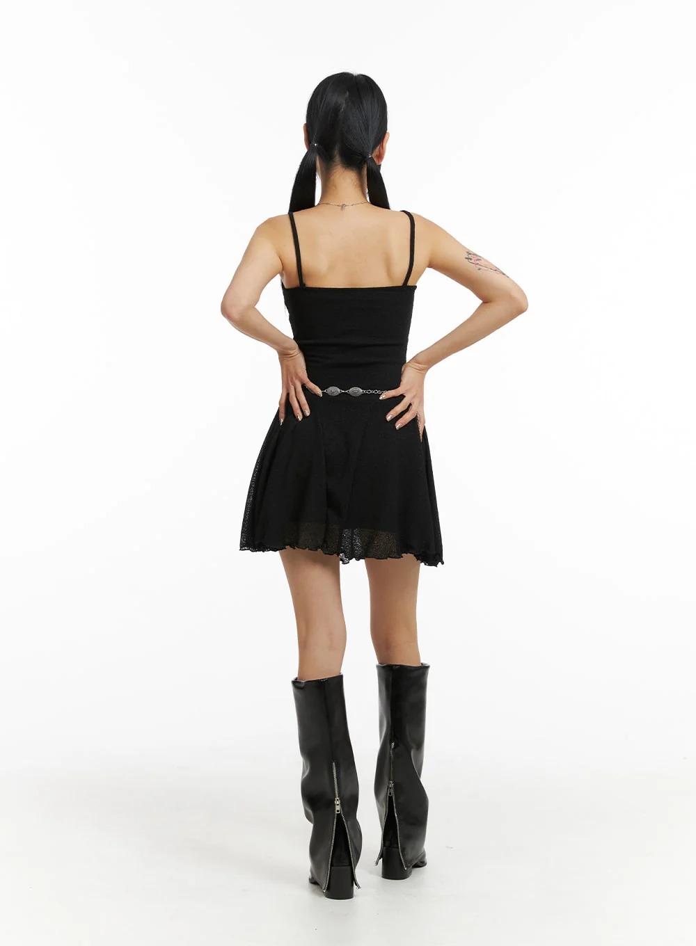 Sheer Sleeveless Mini Dress CJ410 - Image 6