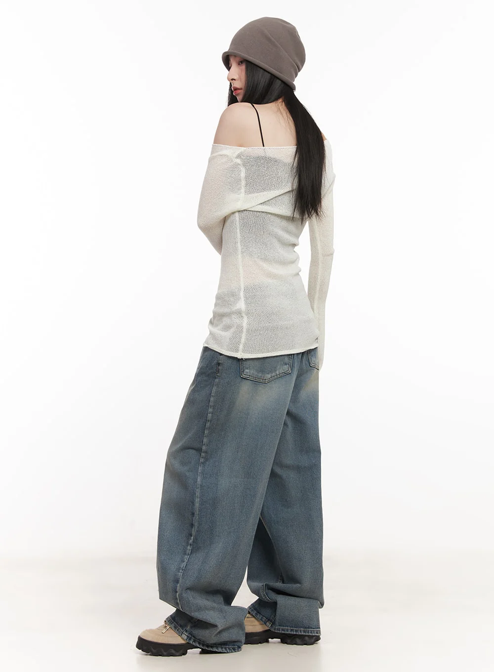 Shelly Washed Baggy Jeans CM518 - Image 3