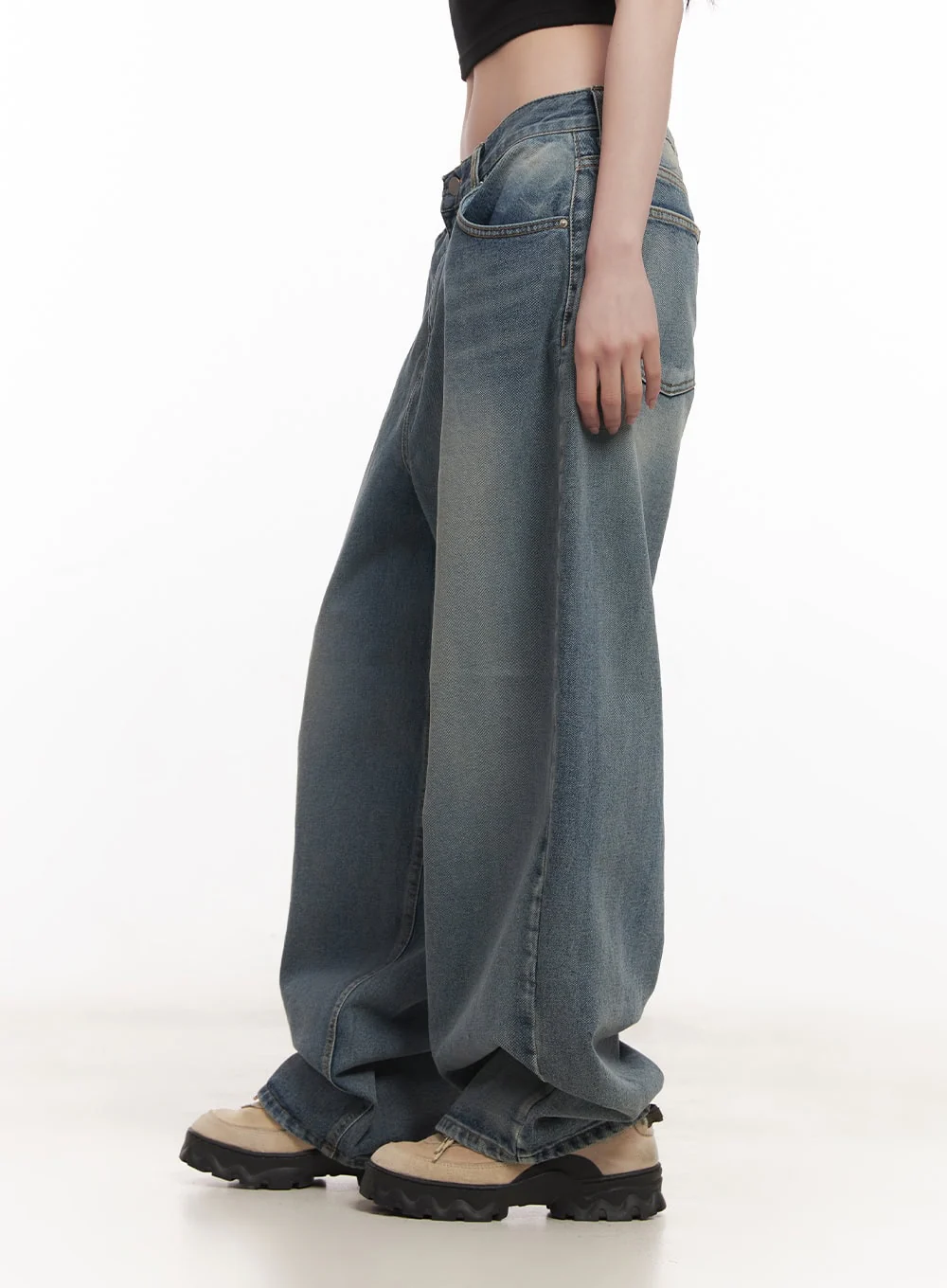Shelly Washed Baggy Jeans CM518 - Image 5