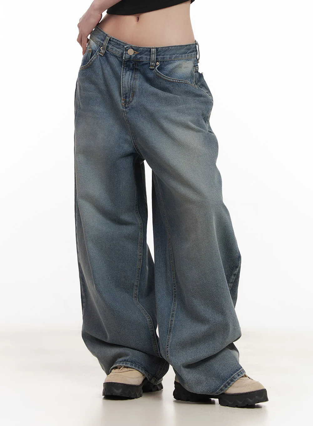 Shelly Washed Baggy Jeans CM518 - Image 8