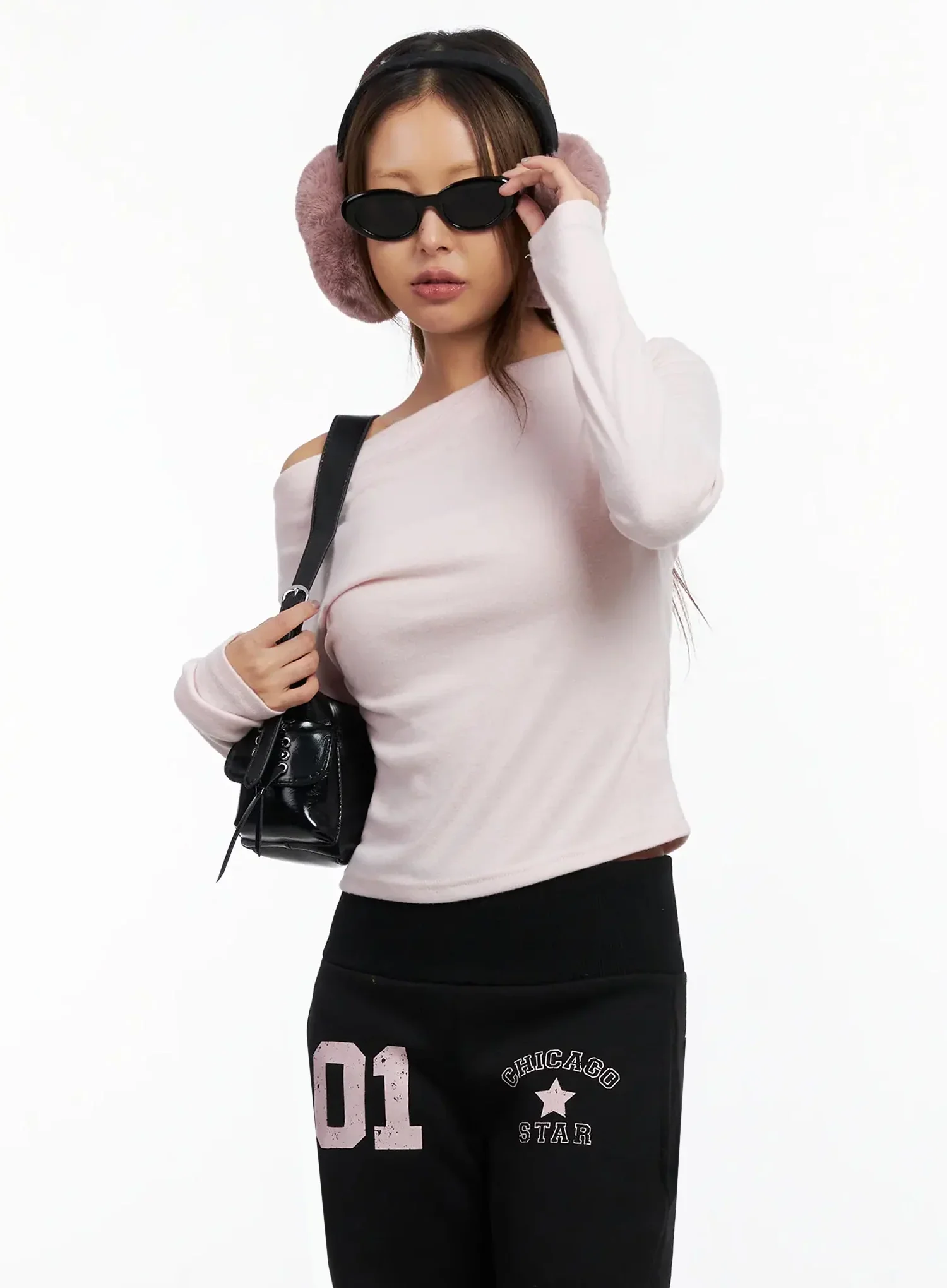 Shirred Boat Neck Top IN528