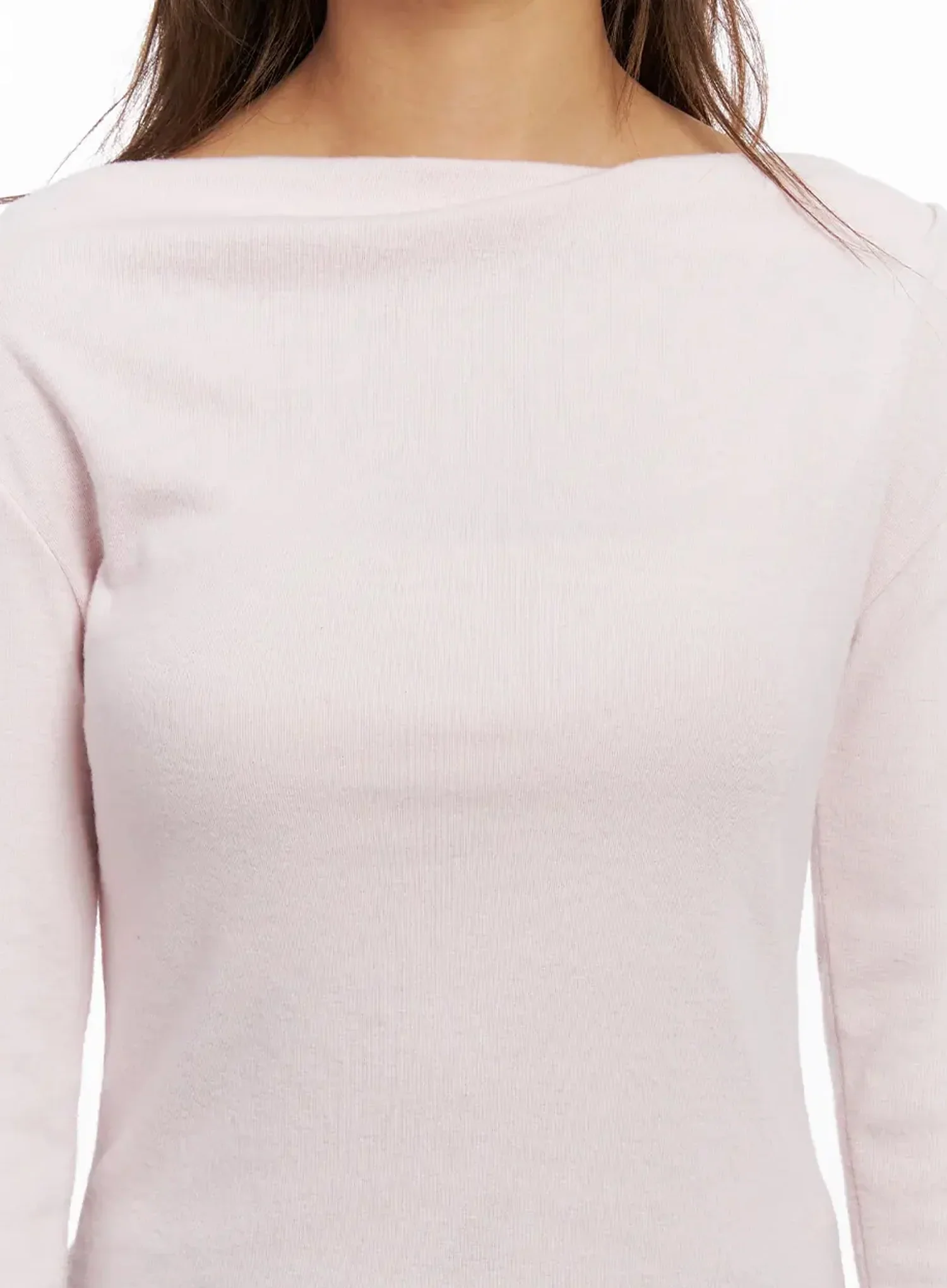 Shirred Boat Neck Top IN528 - Image 4