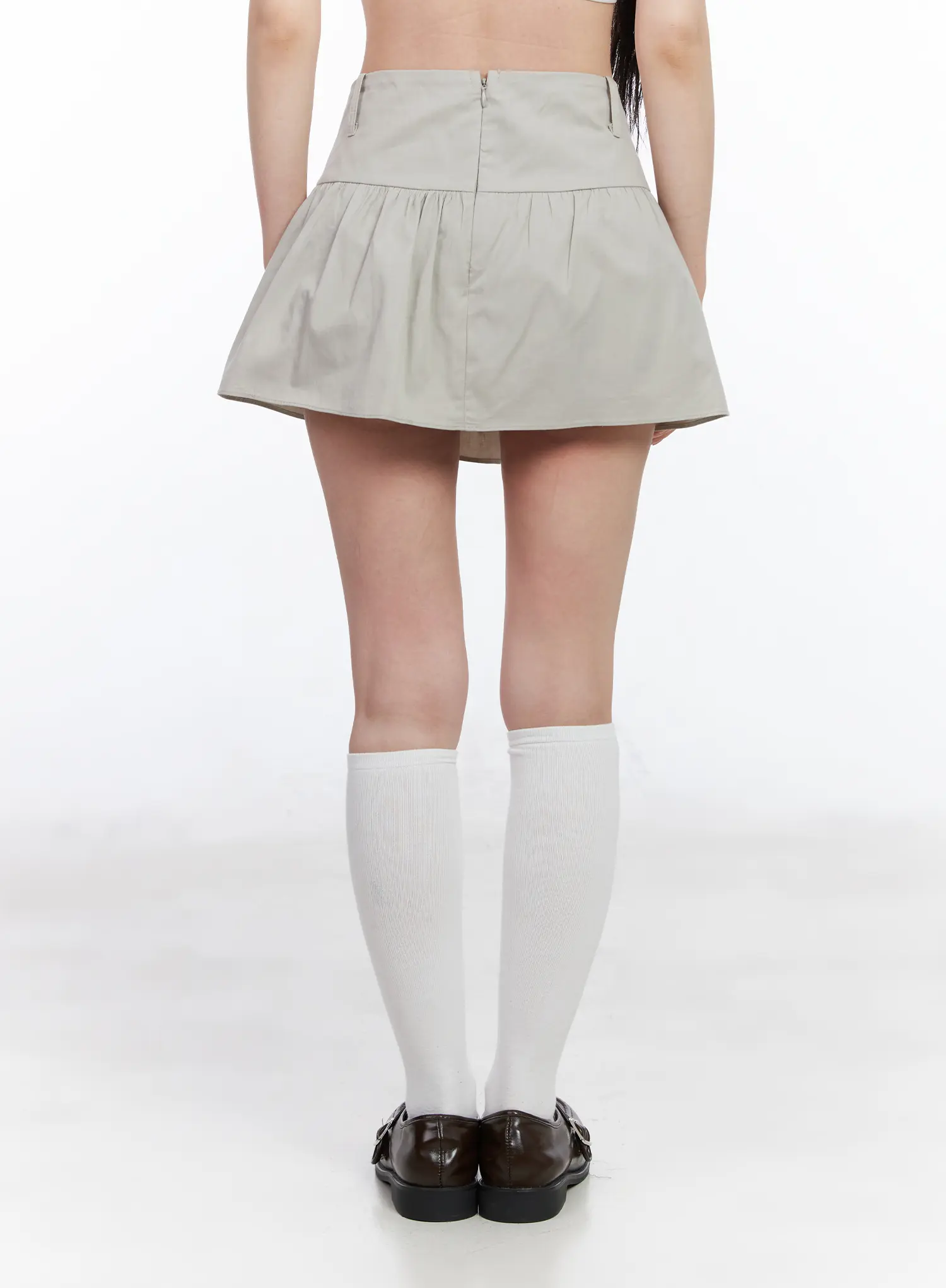 Shirred Flared Mini Skirt CM518 - Image 4