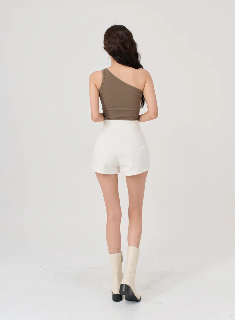 Side Belt Slit High Waist Short Pants IG18 - Image 11