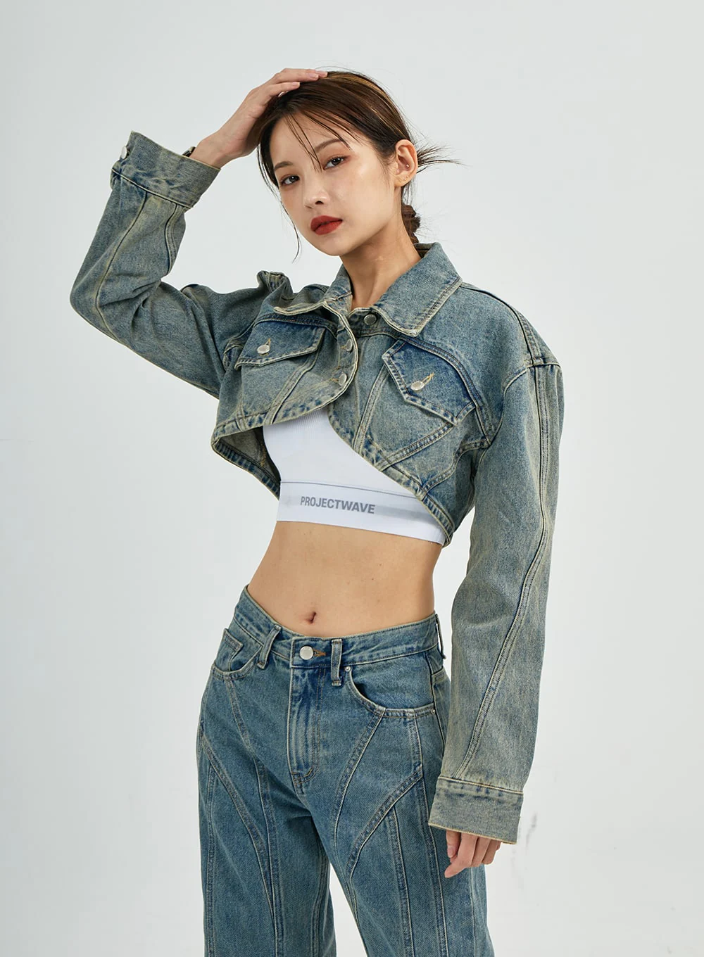 Silvia Washing Jeans Jacket CS27