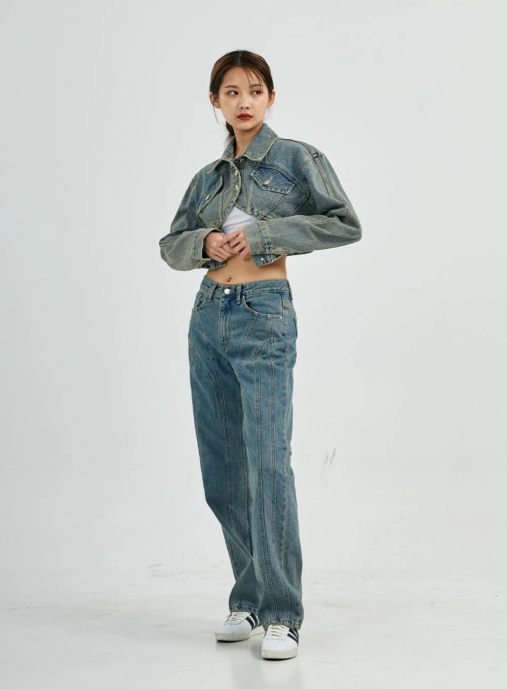 Silvia Washing Jeans Jacket CS27 - Image 10