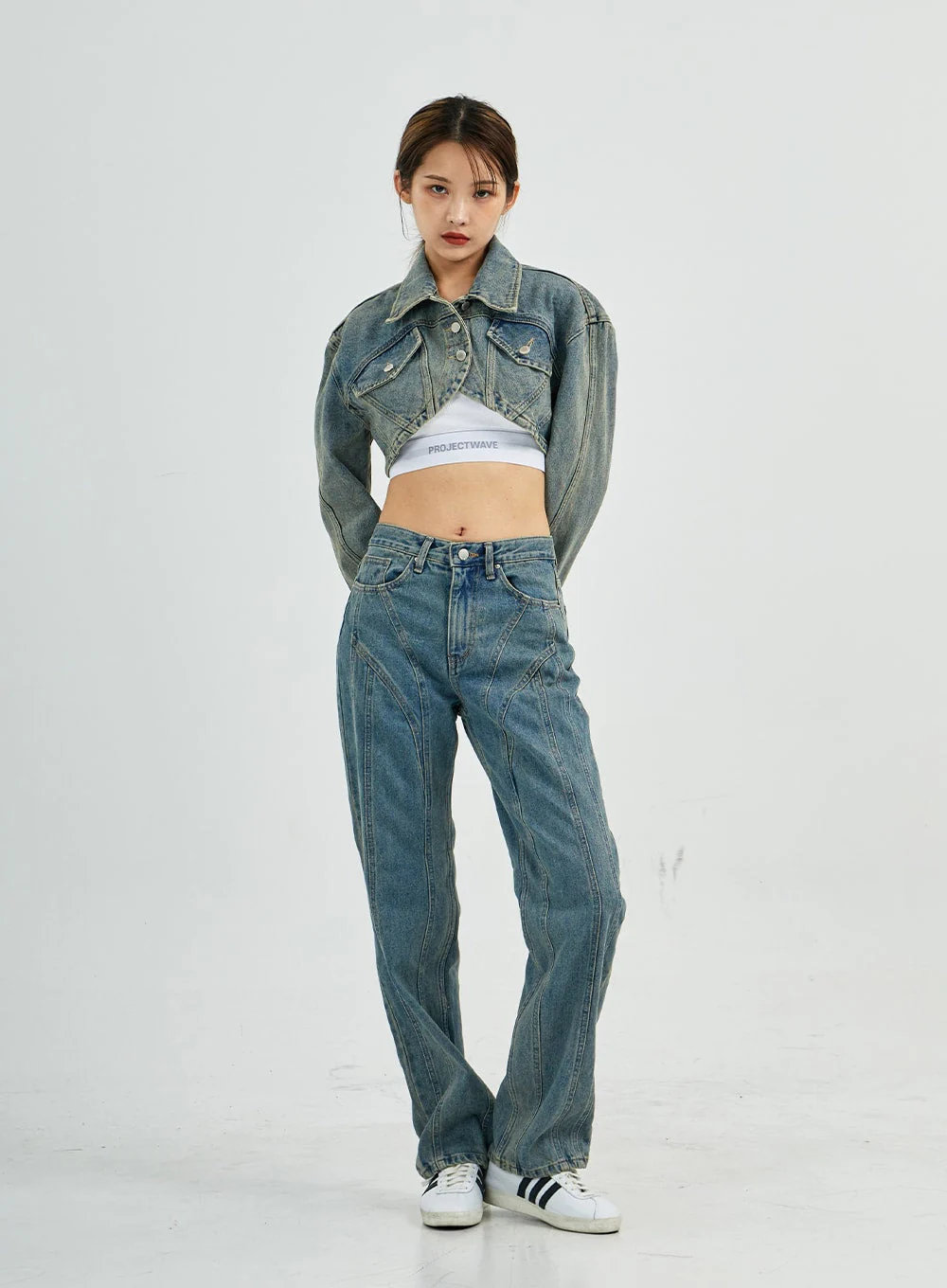 Silvia Washing Jeans Jacket CS27 - Image 13