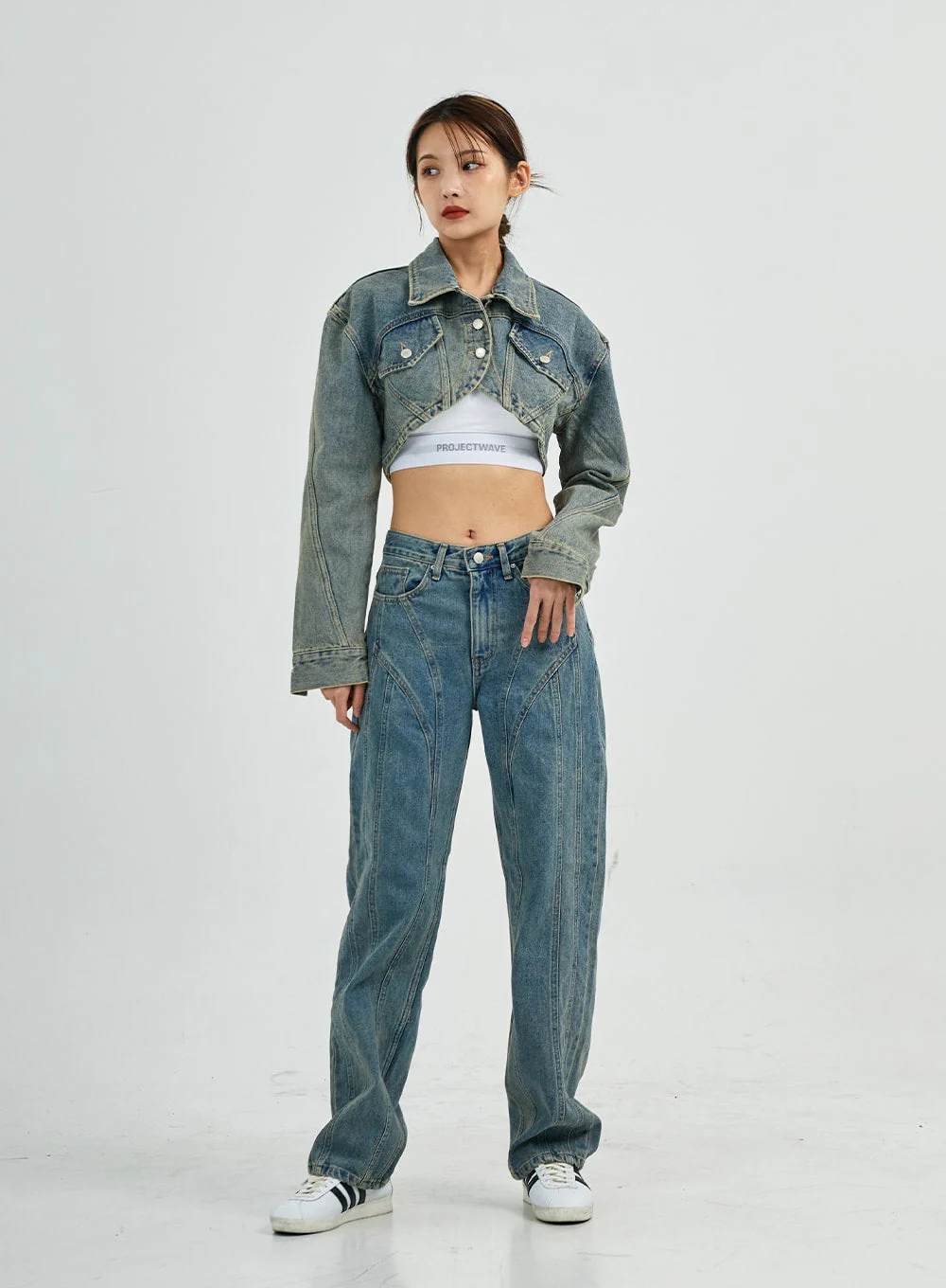 Silvia Washing Jeans Jacket CS27 - Image 4