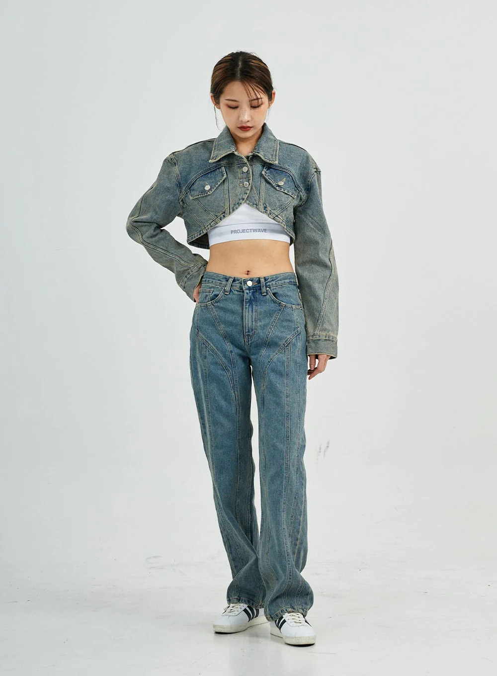Silvia Washing Jeans Jacket CS27 - Image 8