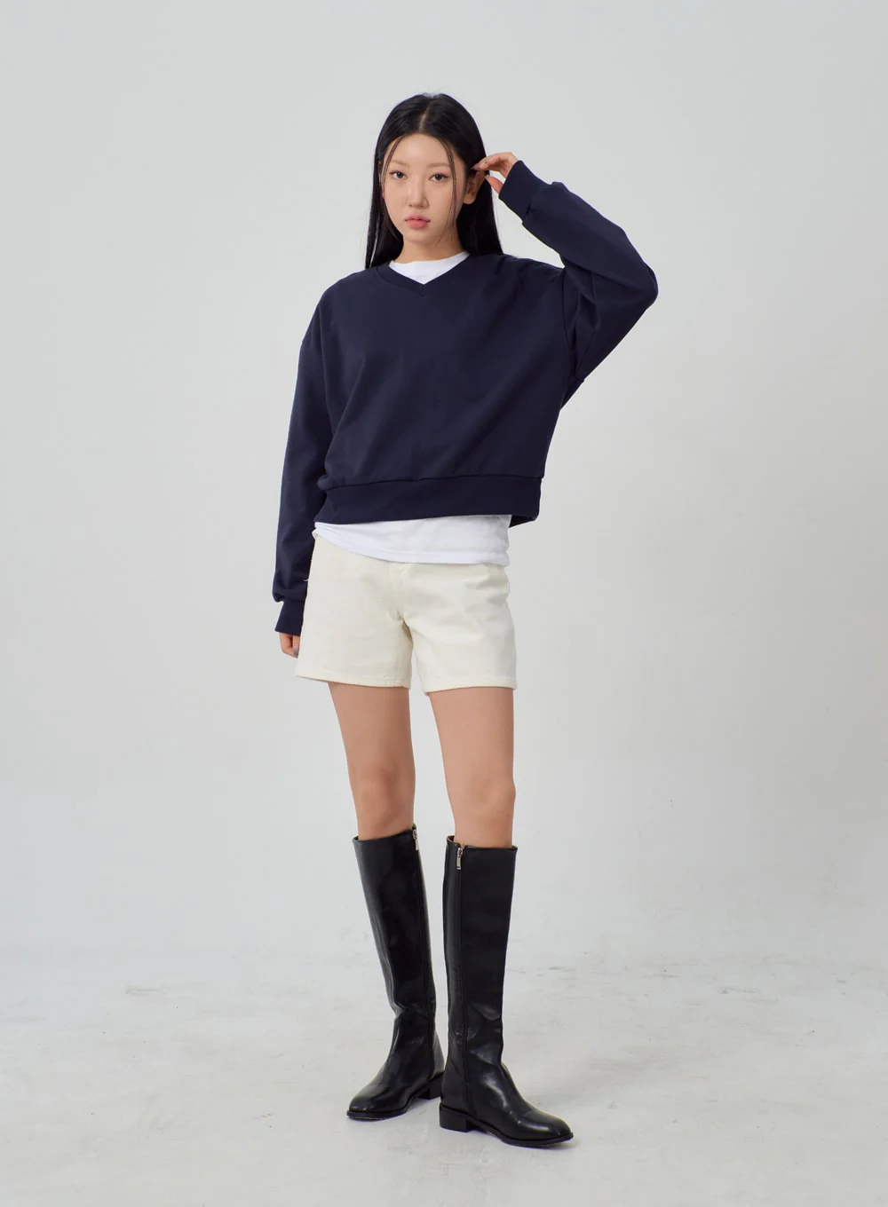 Simple Cotton Shorts IM315 - Image 3