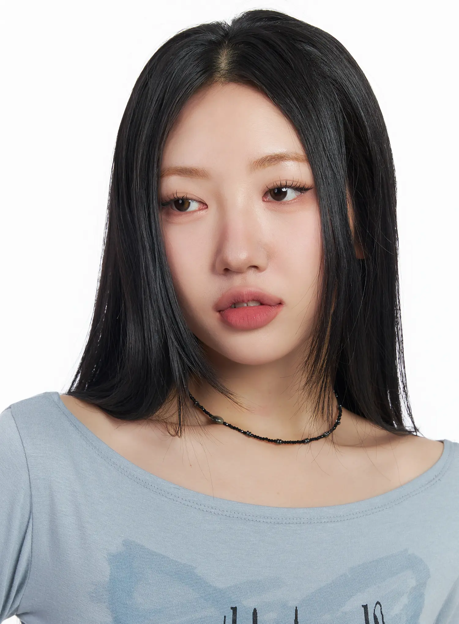 Simple Heart Charm Choker Necklace CF503 - Image 3