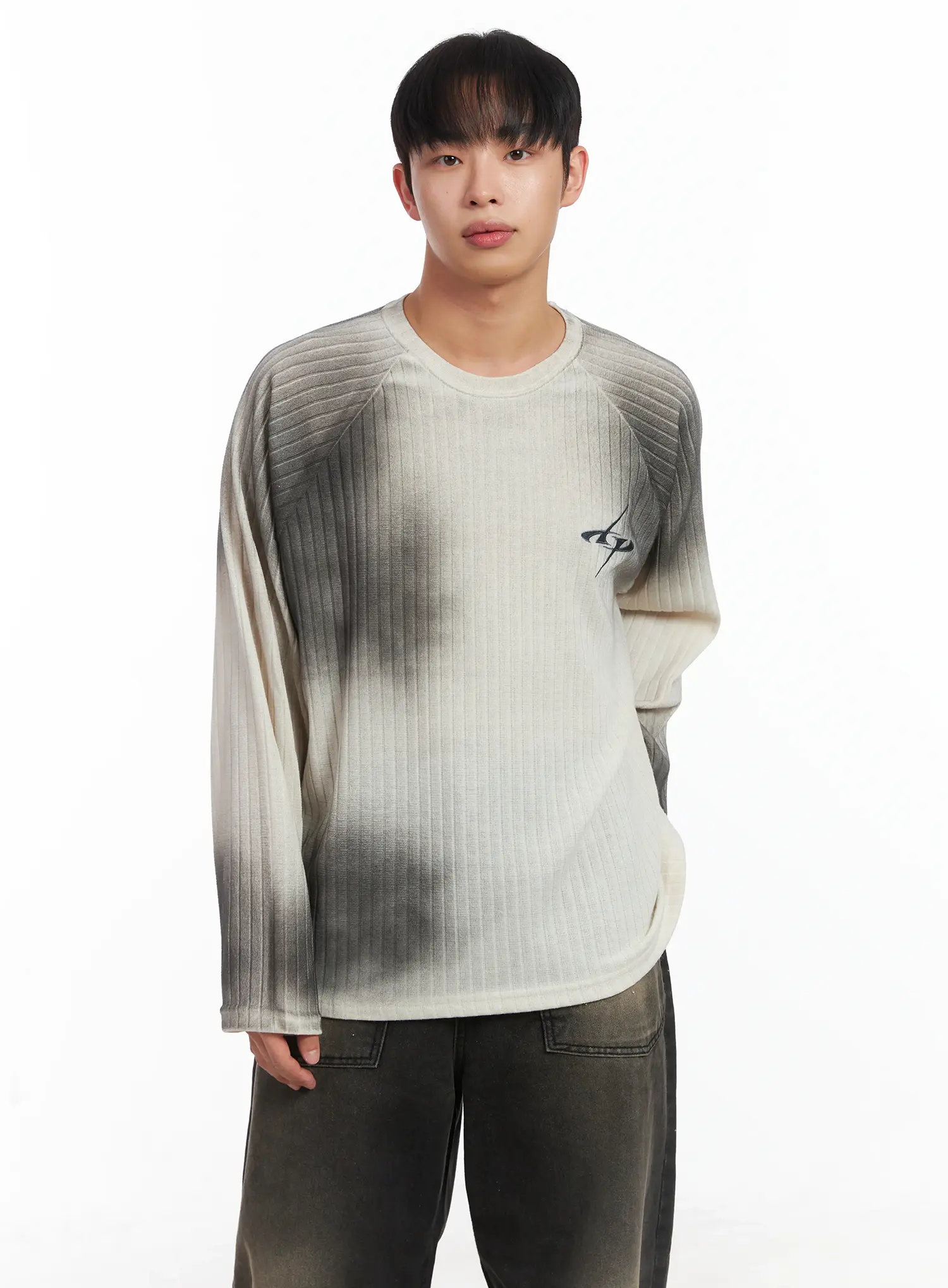 Simple Spray Paint Long Sleeve Tee ID515 - Image 6