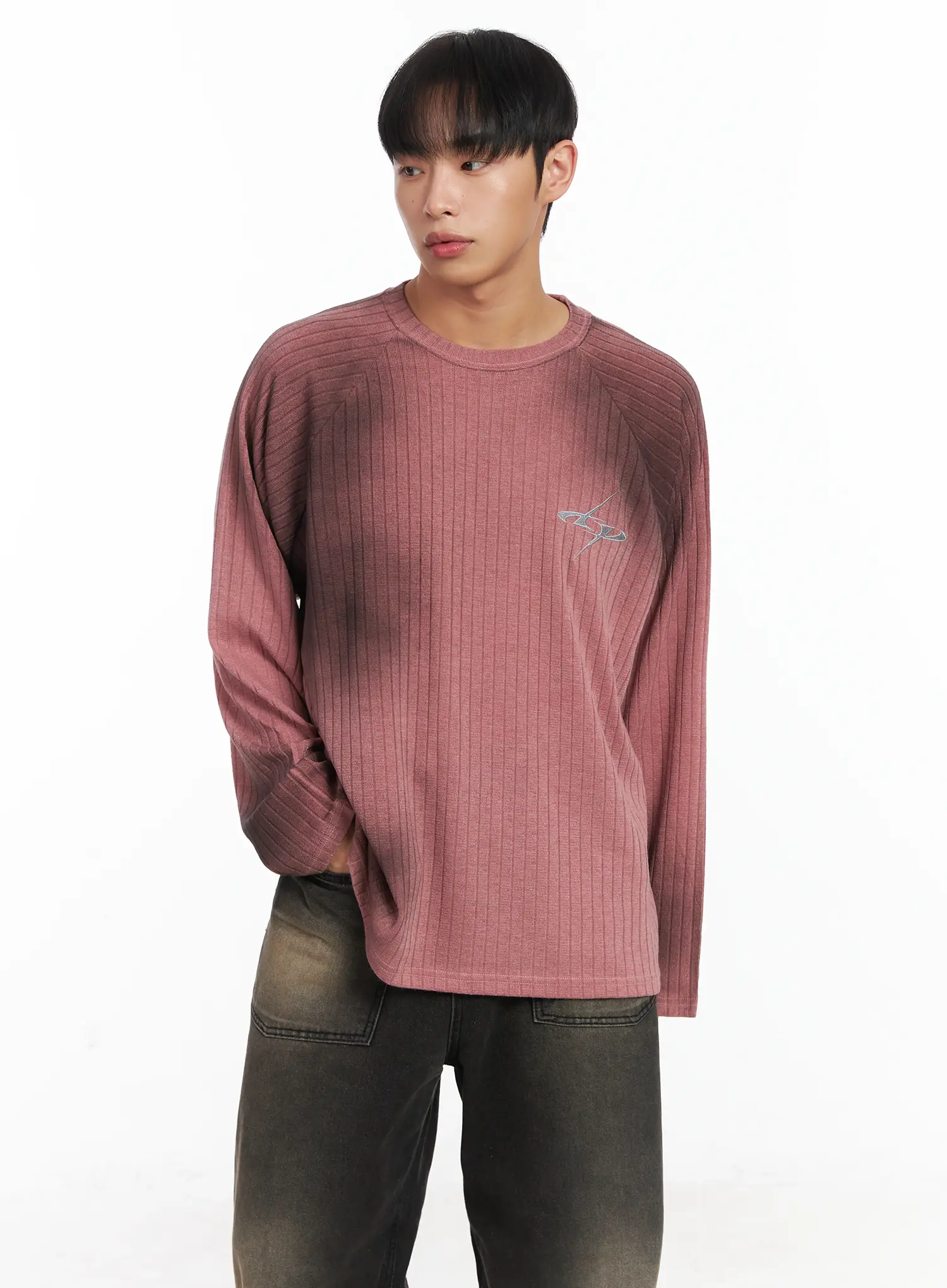 Simple Spray Paint Long Sleeve Tee ID515 - Image 8