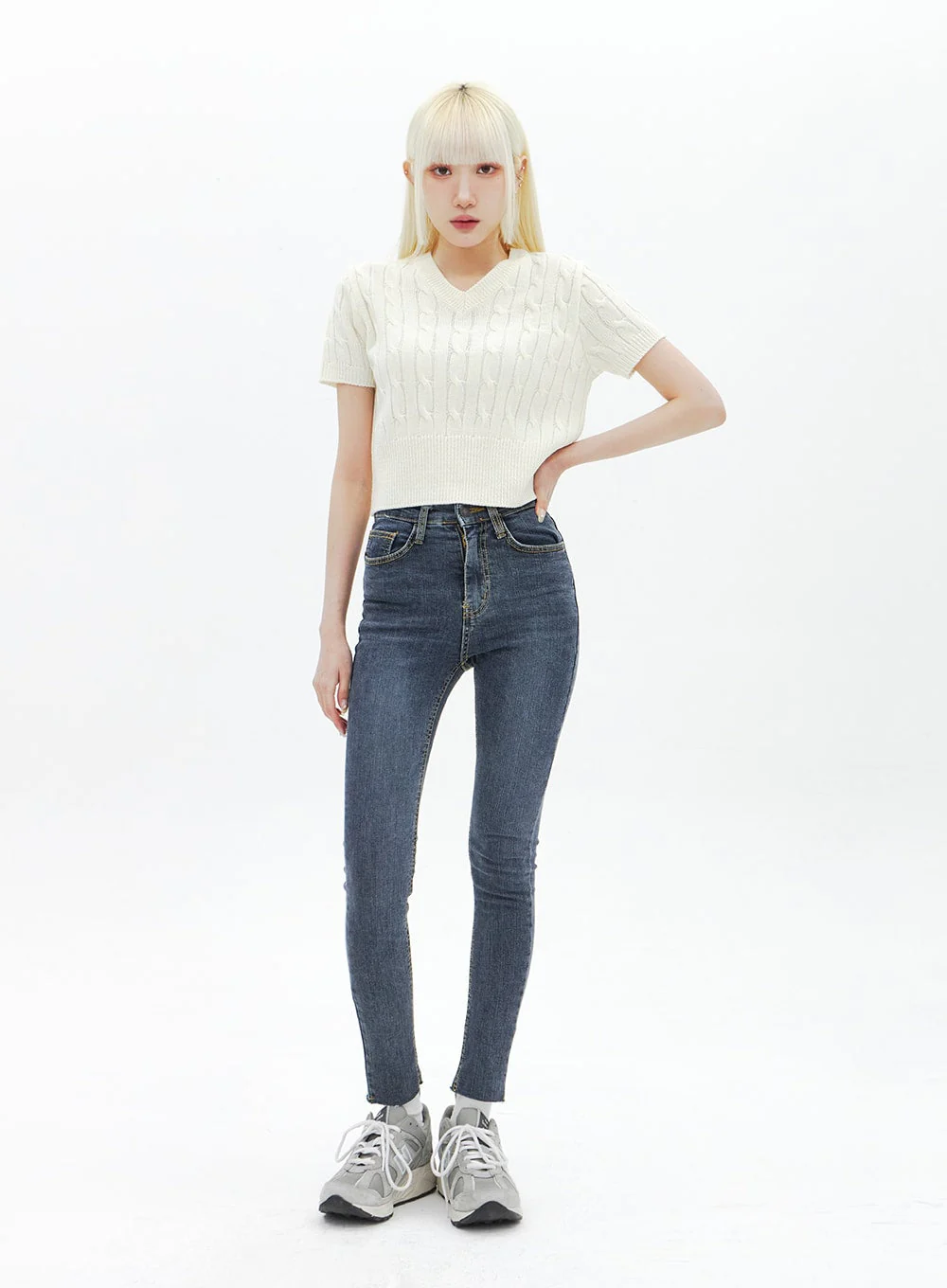 Skinny Ankle Jeans BA321 - Image 6