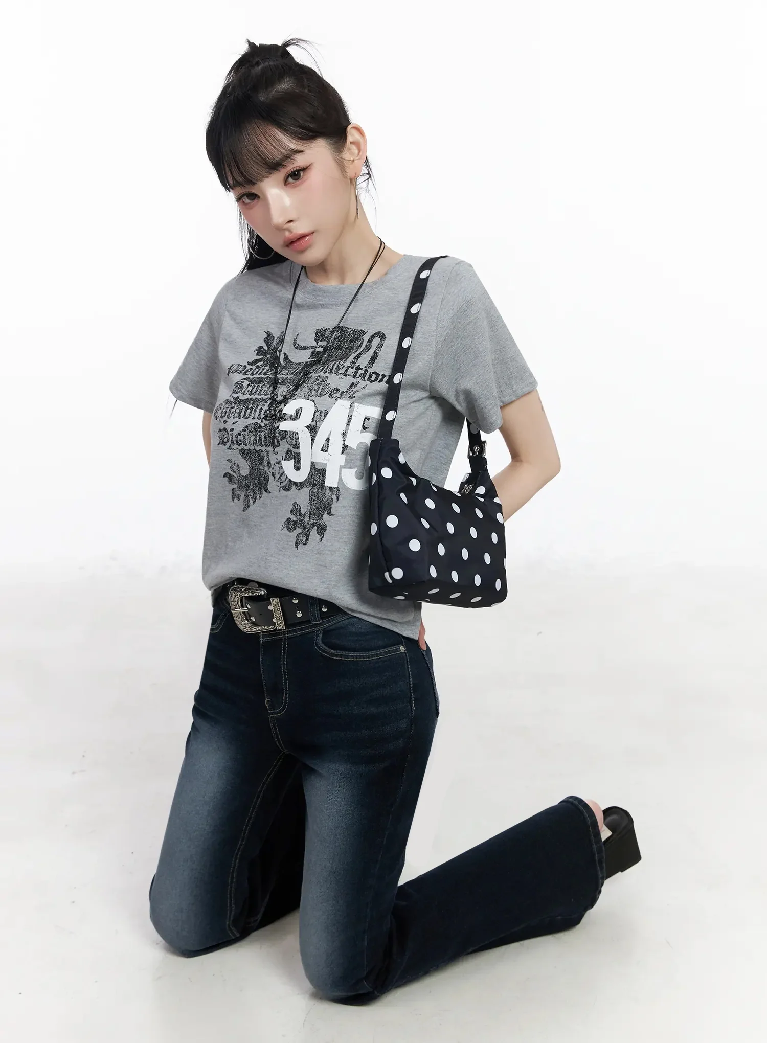 Skylar High-Waist Flare Jeans IY511 - Image 13