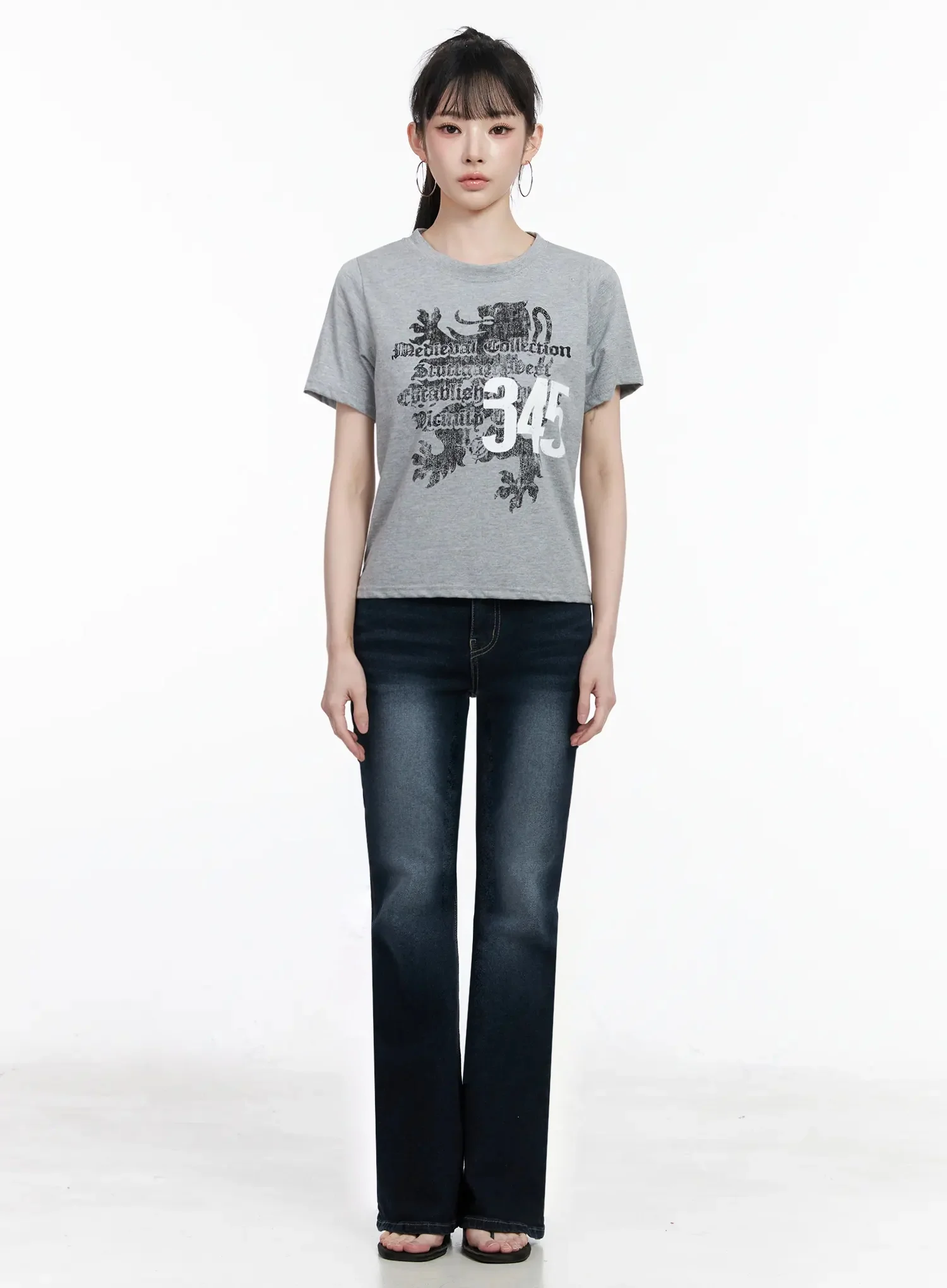 Skylar High-Waist Flare Jeans IY511 - Image 6