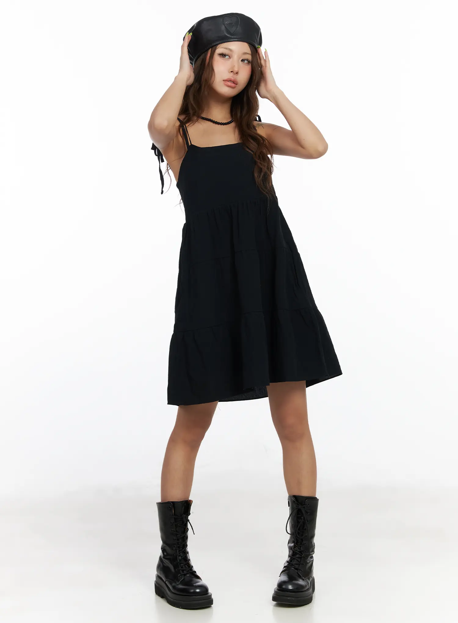 Sleeveless Ruffle Babydoll Dress CF513 - Image 2