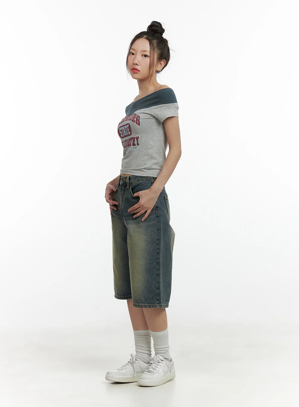 Slim Fit Bermuda Jorts CL410 - Image 4