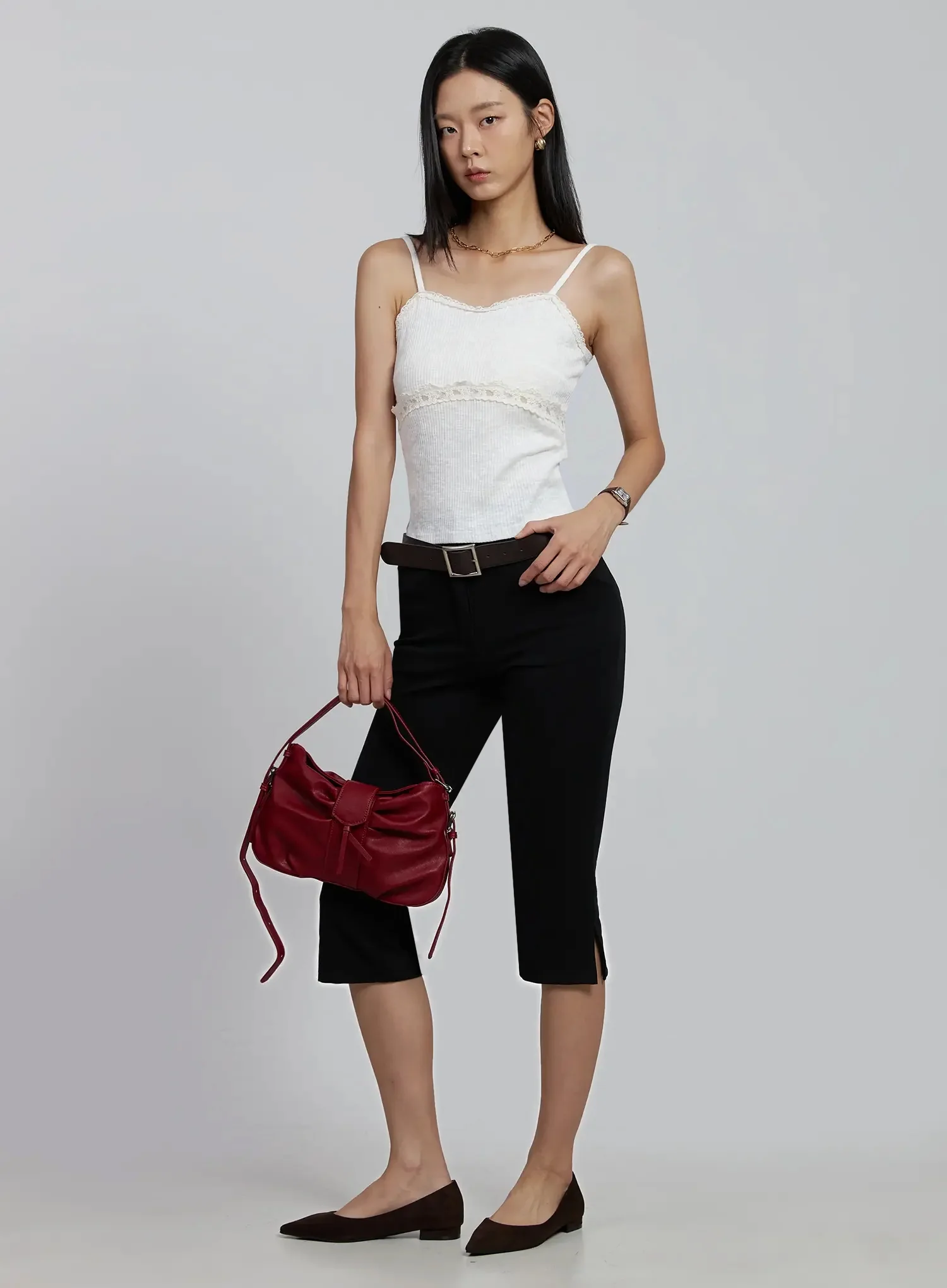 Slim-Fit Capri Pants IM520 - Image 2