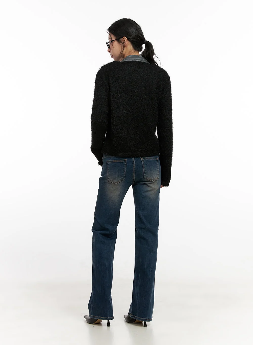 Slim-Fit Crop Cardigan CN416 - Image 6