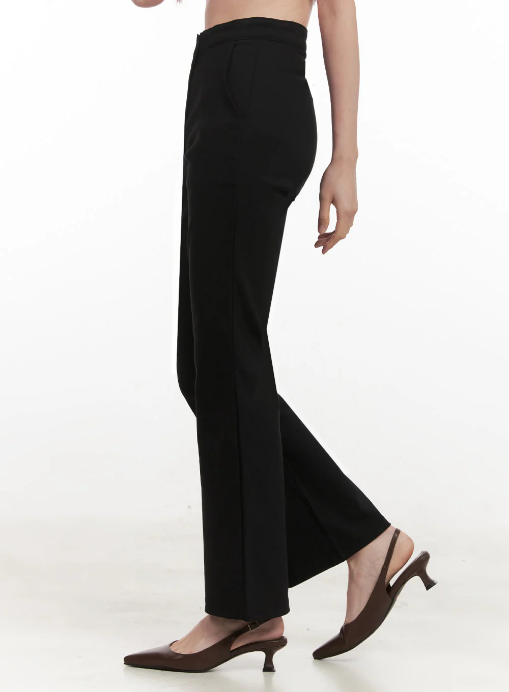 Slim-Fit Flared Slacks IF505 - Image 6