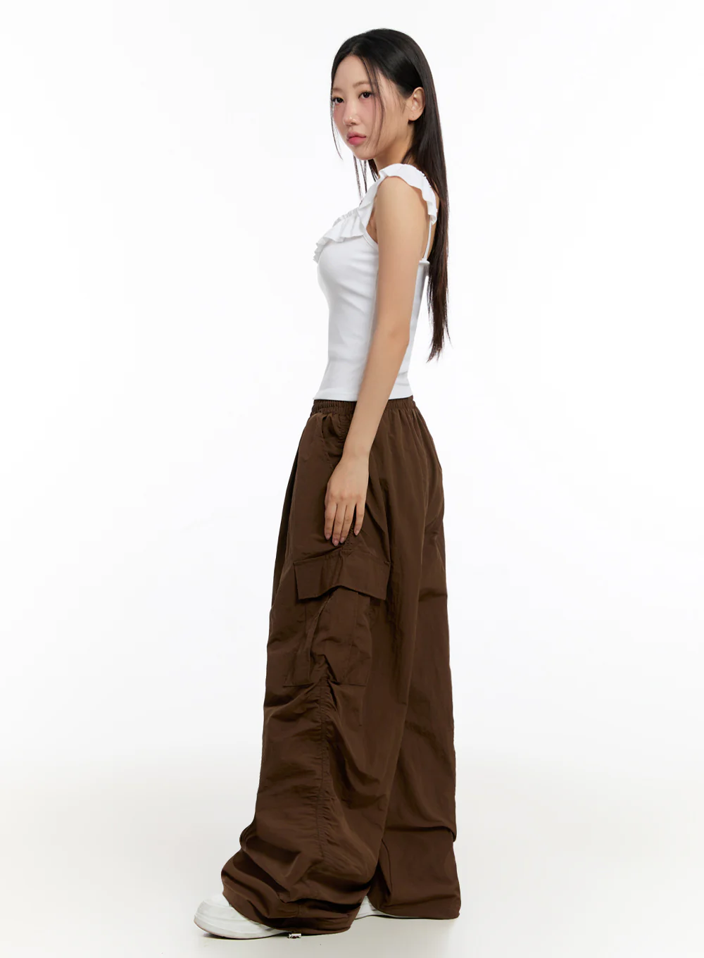 Slim-Fit Frill Tank Top IU509 - Image 12